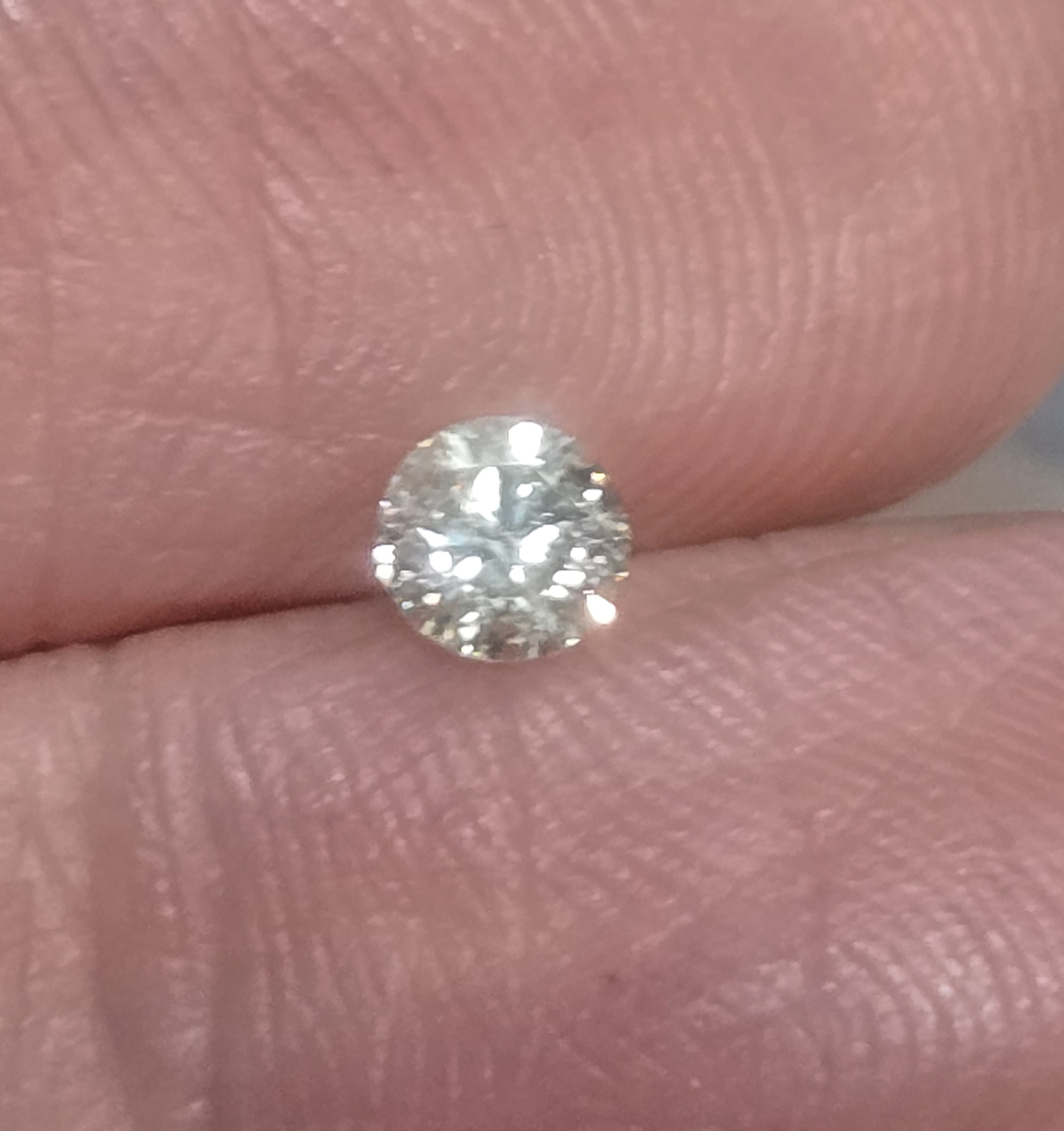 No Resrve .17 ct Natural Diamond Round Cut Loose Gemstone