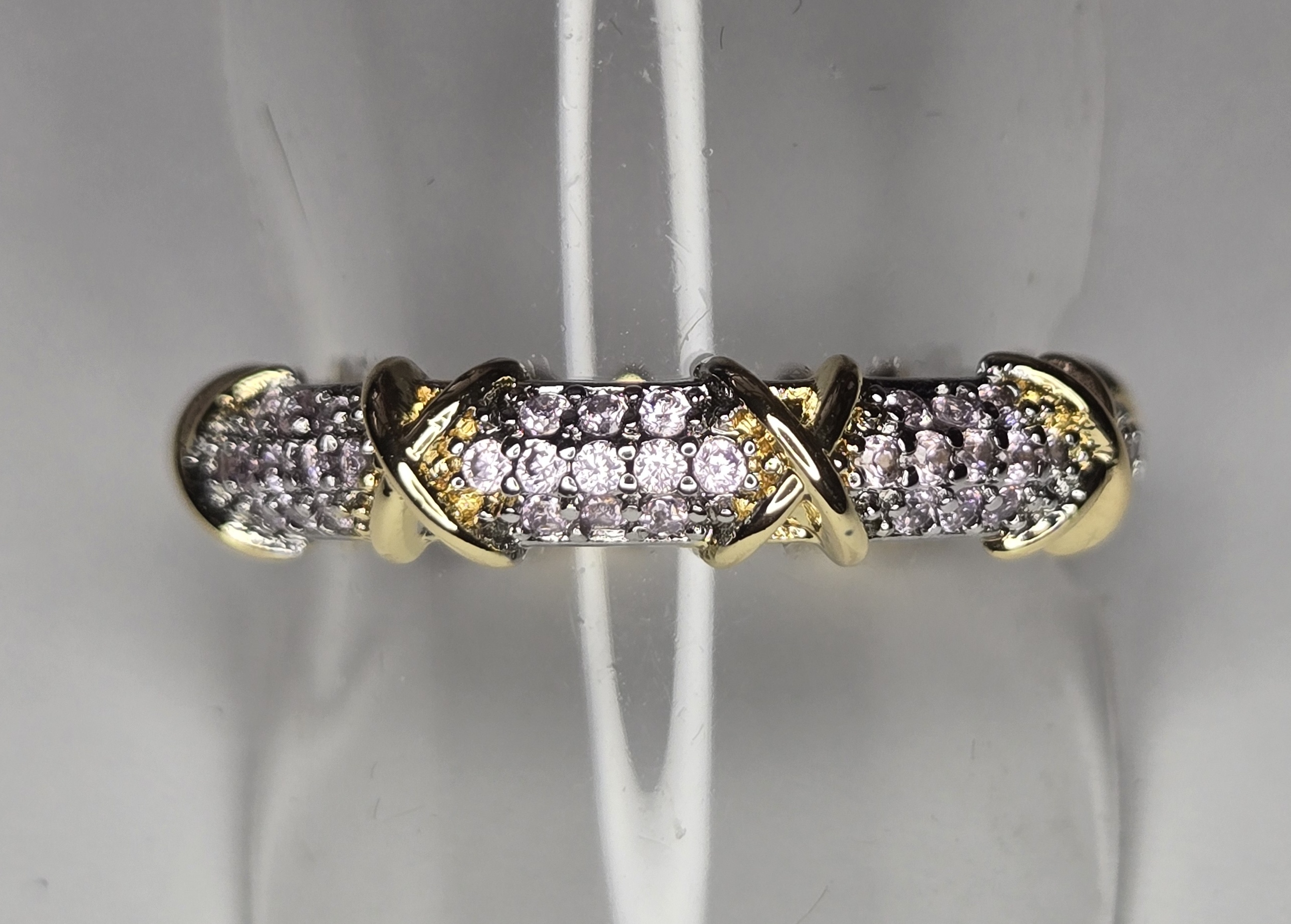 No Reserve Pink Sapphire Eternity band Ring Size 8