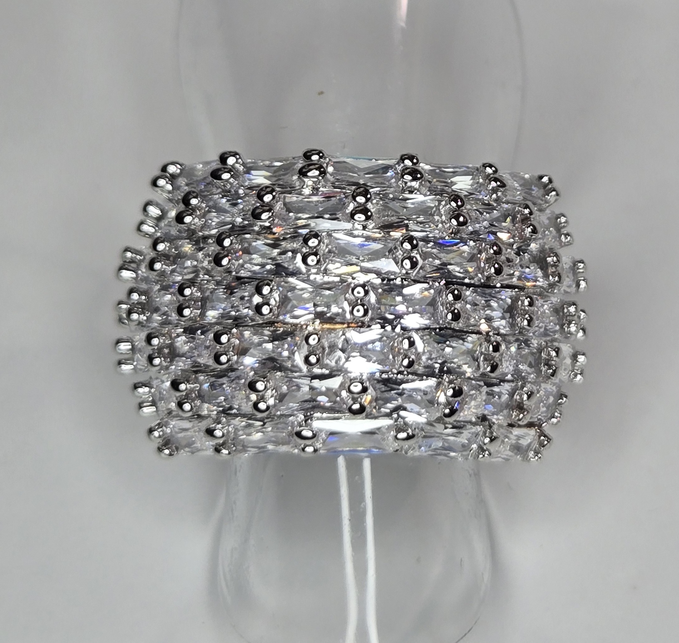 No Reserve Simulated Diamond Band Ring Size 9