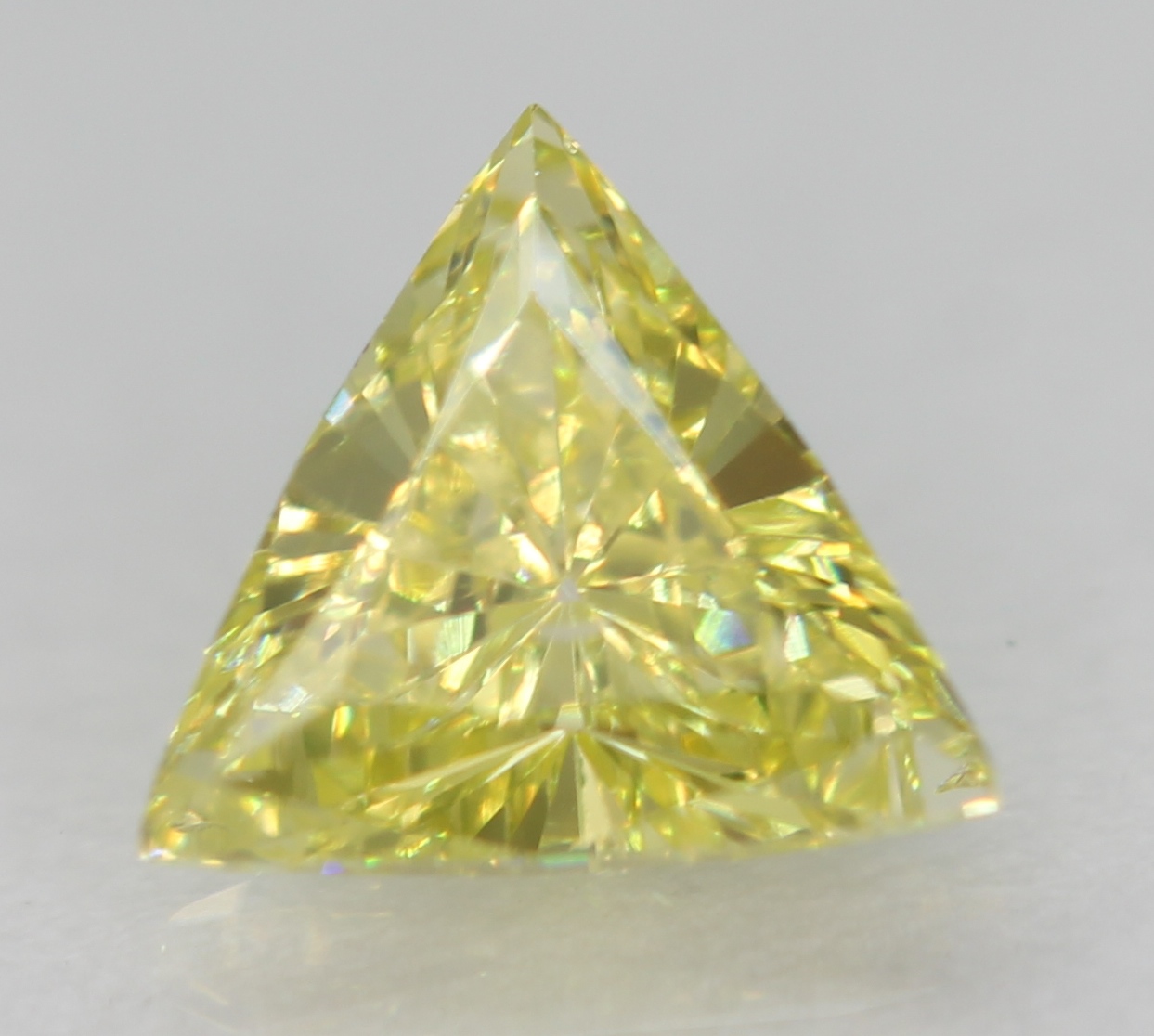 No Reserve  VVS1.16 ct Natural Yellow Diamond Trillion Cut Loose Gemstone