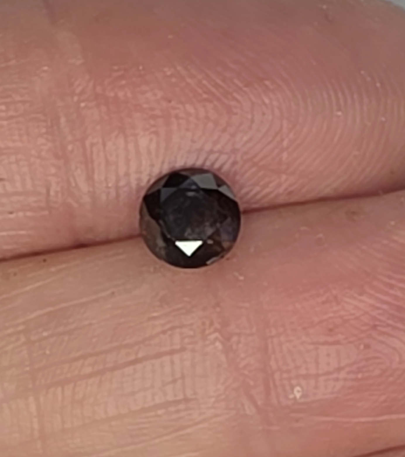No Reserve  .75 ct Natural Chocolate Diamond Round Cut Loose Gemstone