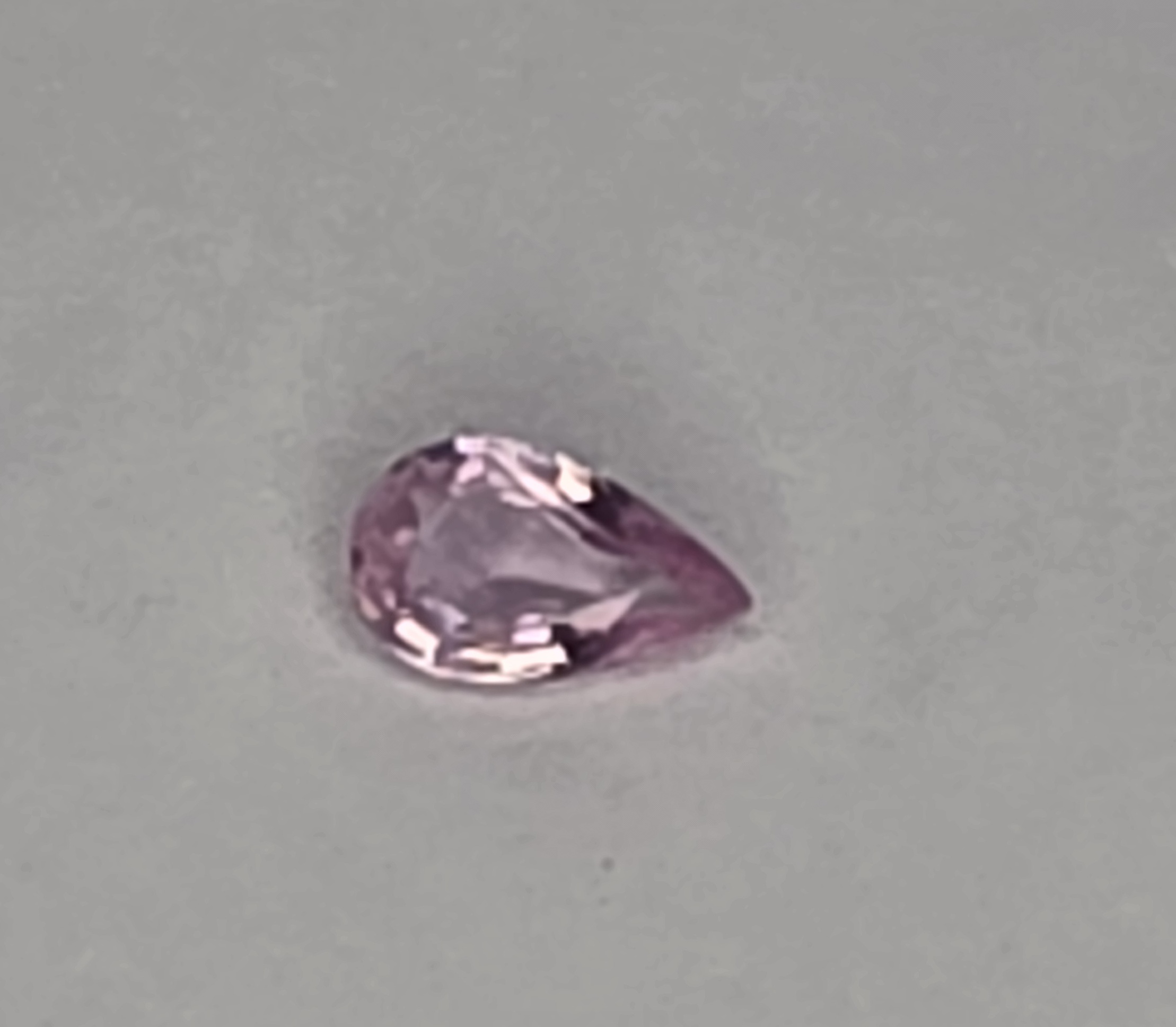 No Reserve Natural Pink Sapphire Pear Cut Loose Gemstone