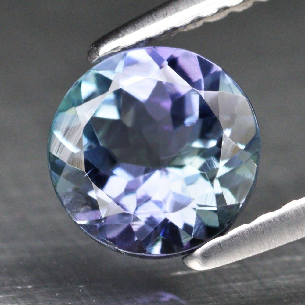 No Reserve VVS Natural Tanzanite Round Cut Loose Gemstone