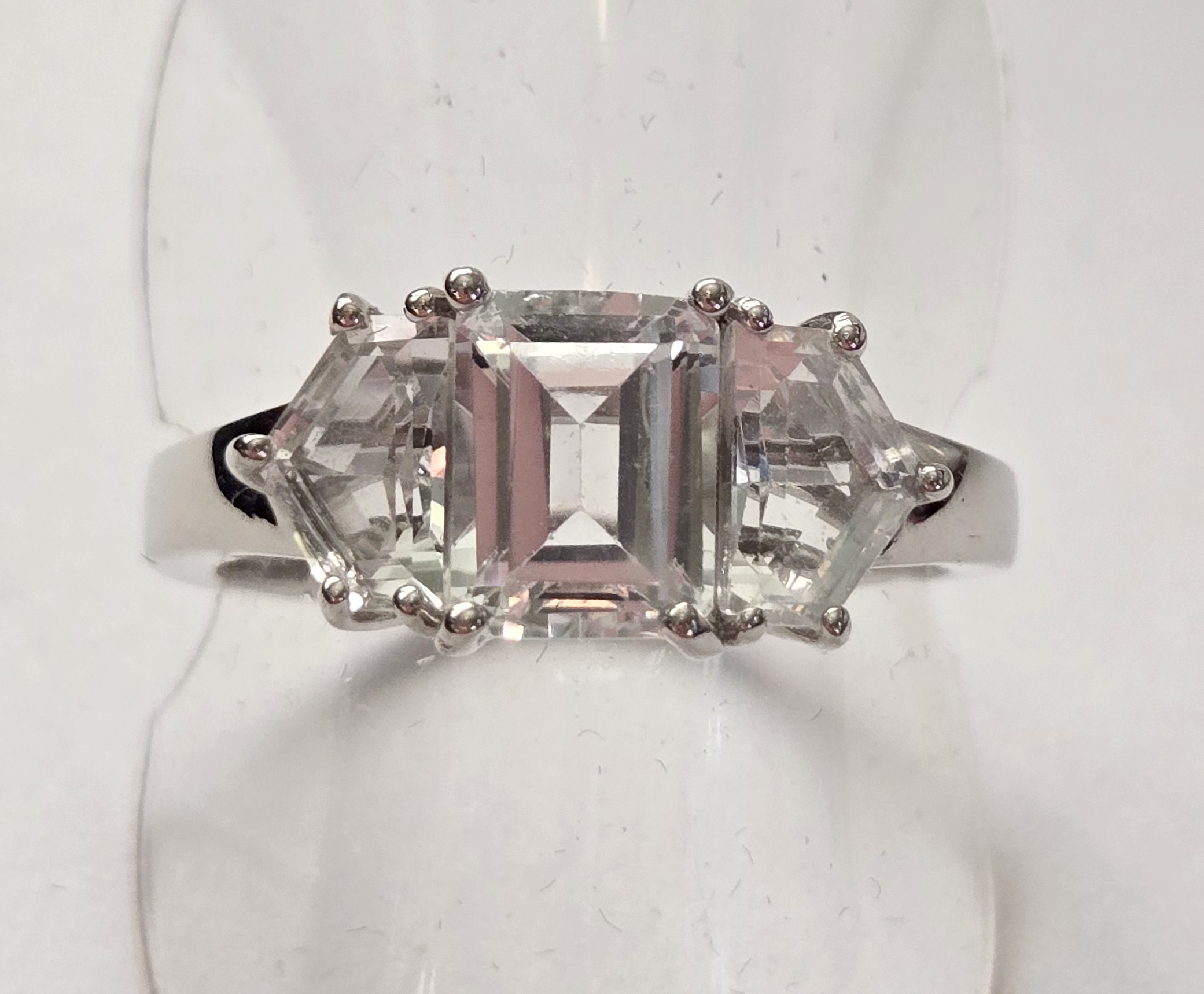 No Reserve Simulated Diamond Ring Size 6