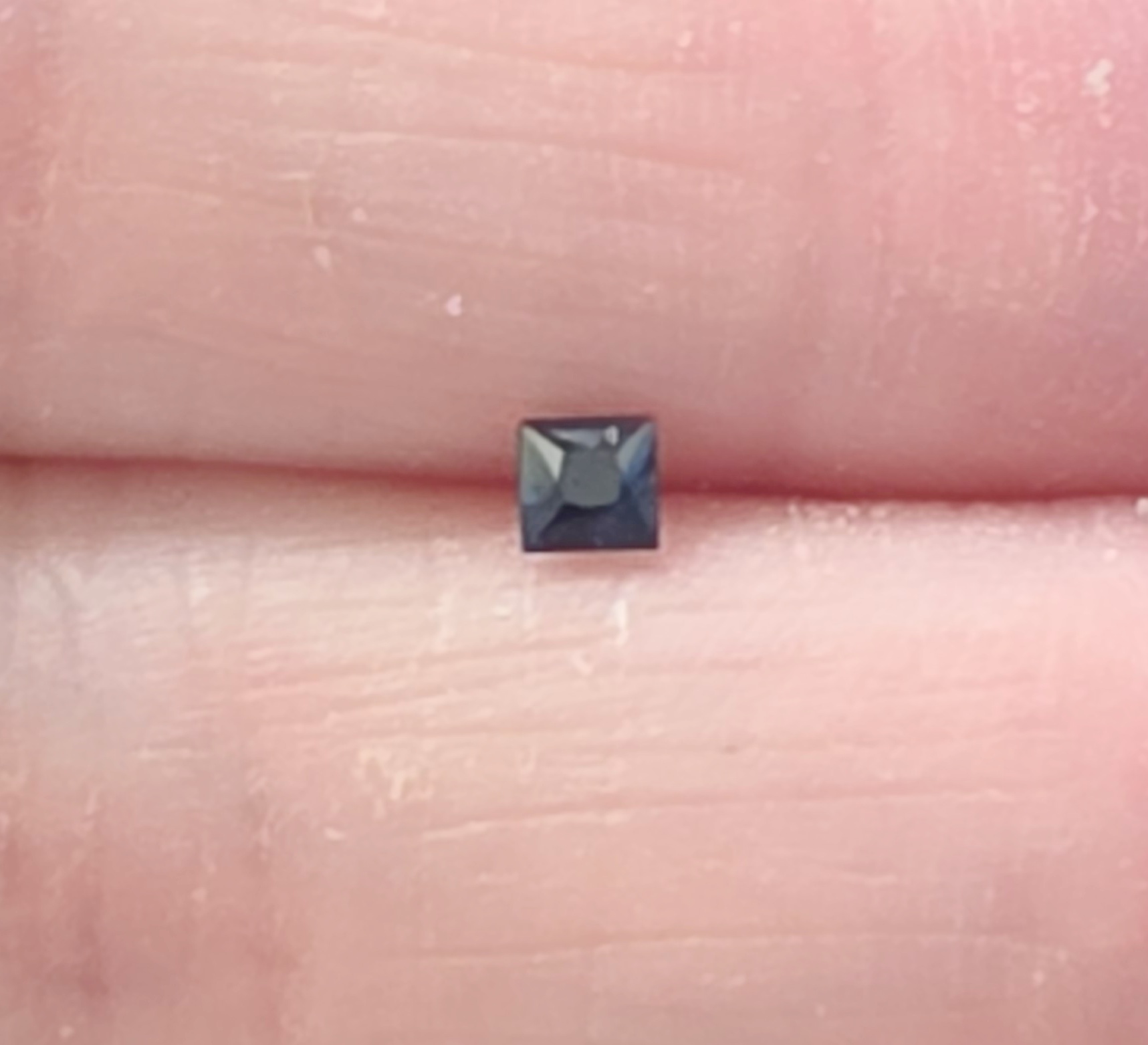 No Reserve  VS Natural Sapphire Square Cut Loose Gemstone