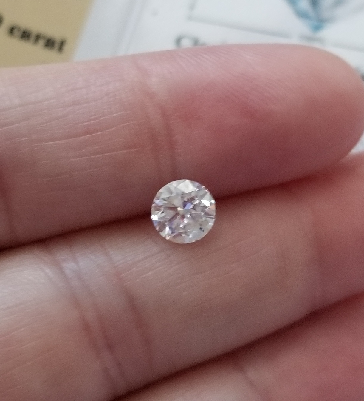 No Reserve .37 ct Natural Diamond Round Cut Loose Gemstone