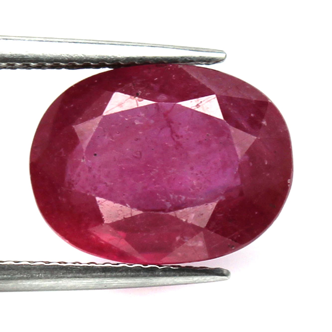 No Reserve 10.37 ct Natural Ruby Oval Cut Loose Gemstone
