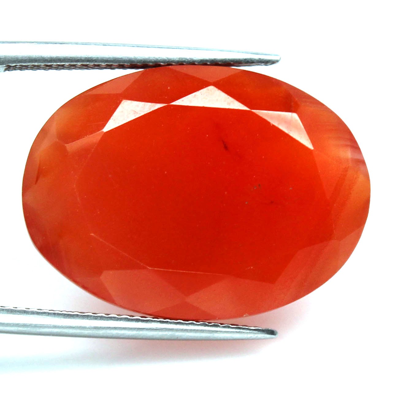 No Reserve 24.85 ct Natural Canelian Oval Cut Loose Gemstone
