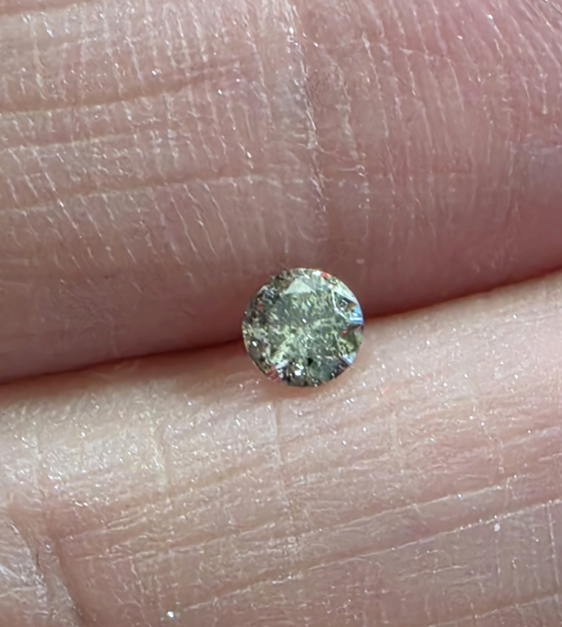 No Reserve .17 ct Natural Diamond Round Cut Loose Gemstone