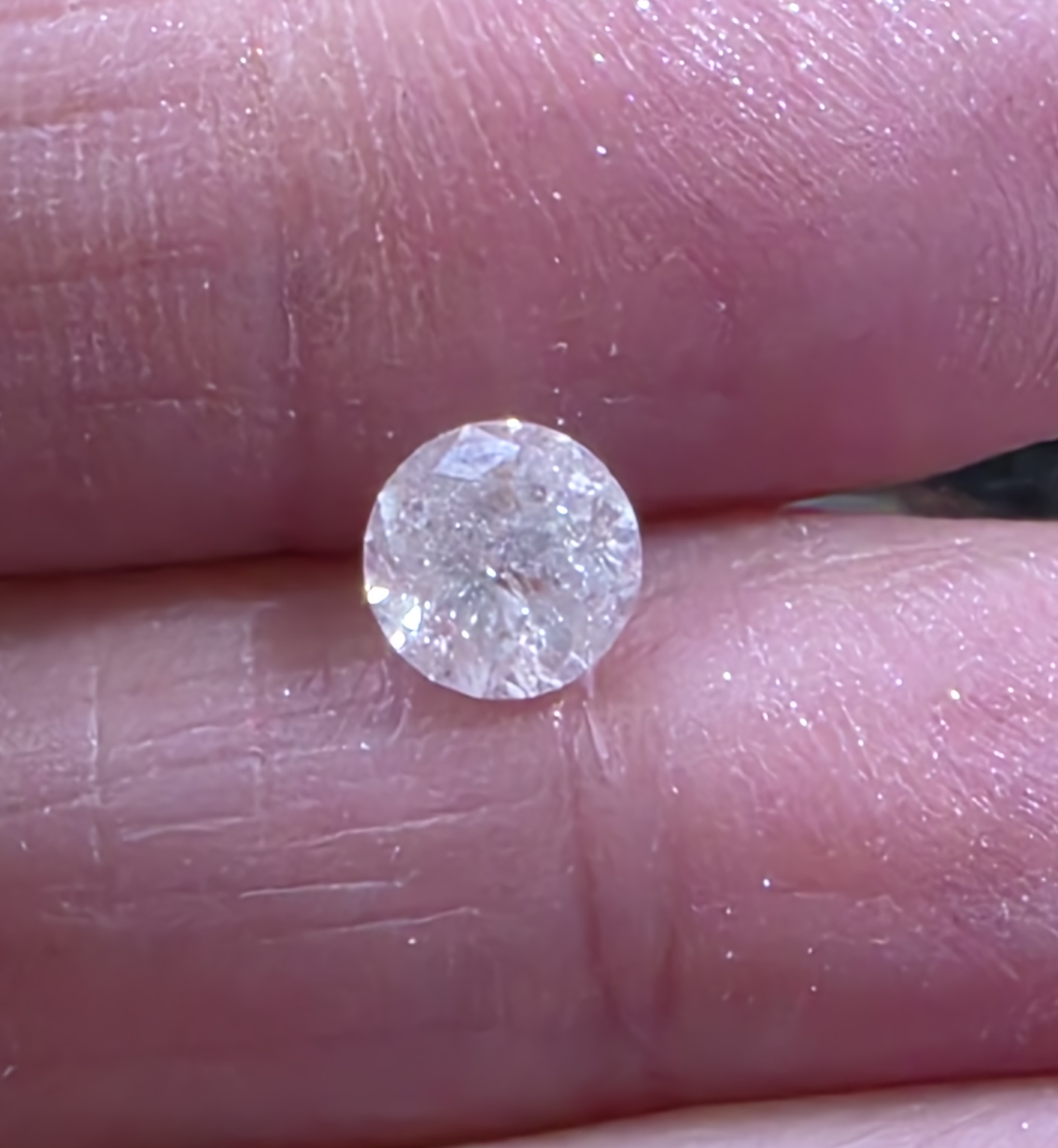No Reserve .88 ct Natural Diamond Round Cut Loose Gemstone