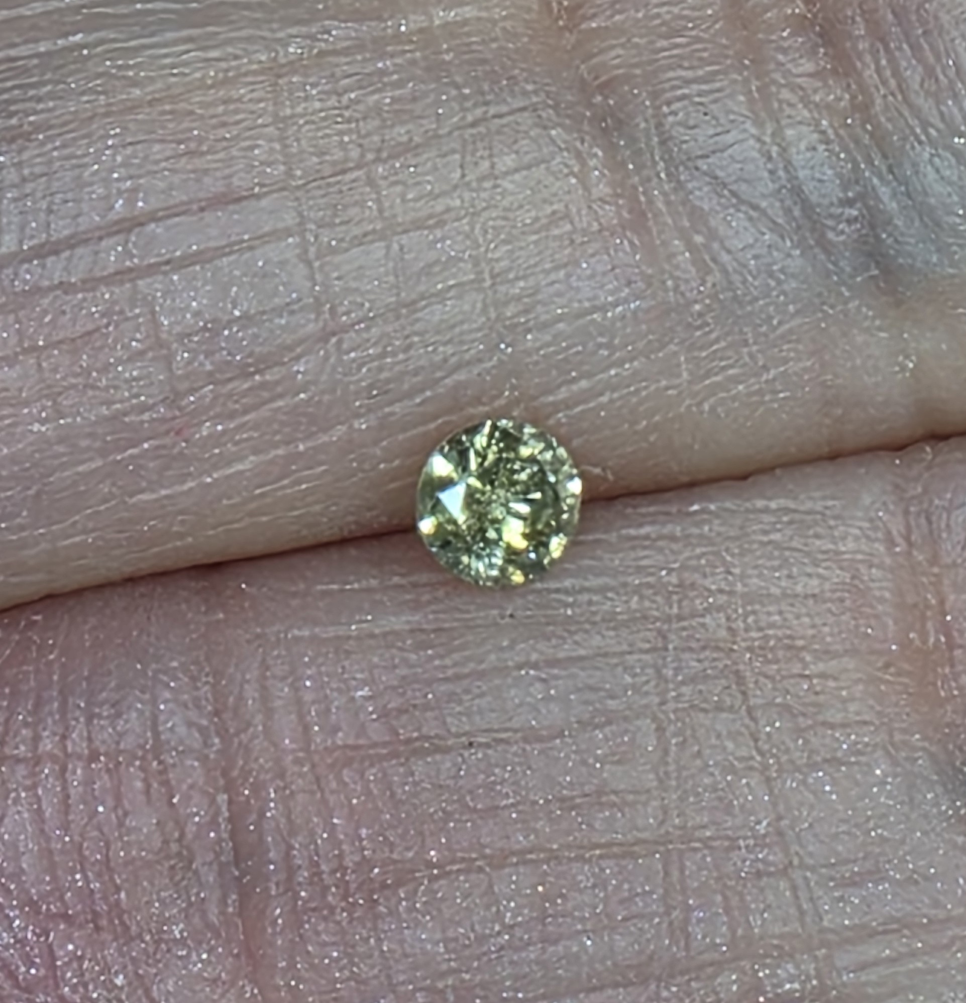 No Reserve .20 ct Natural Champagne Diamond Round Cut Loose Gemstone