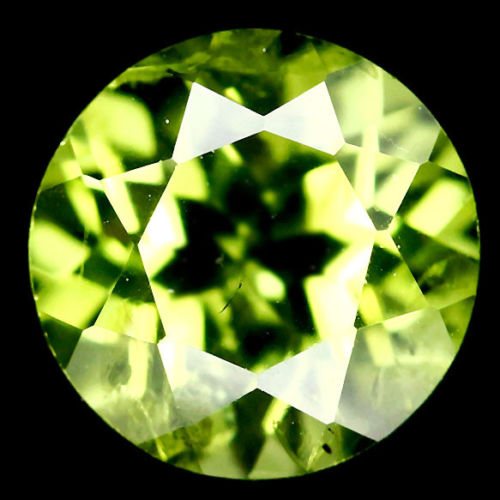 No Reserve .VVS Natural Peridot Round Cut Loose Gemstone