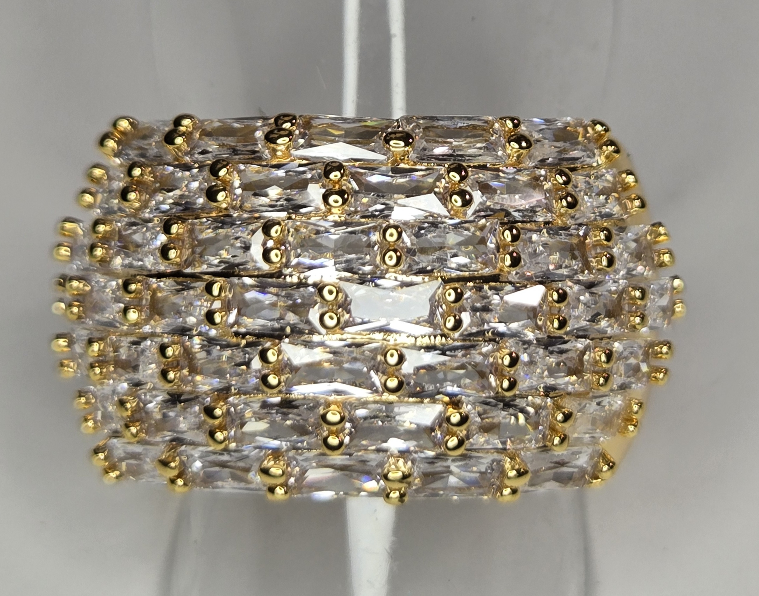 No Reserve Simulated Diamond Ring Size 6