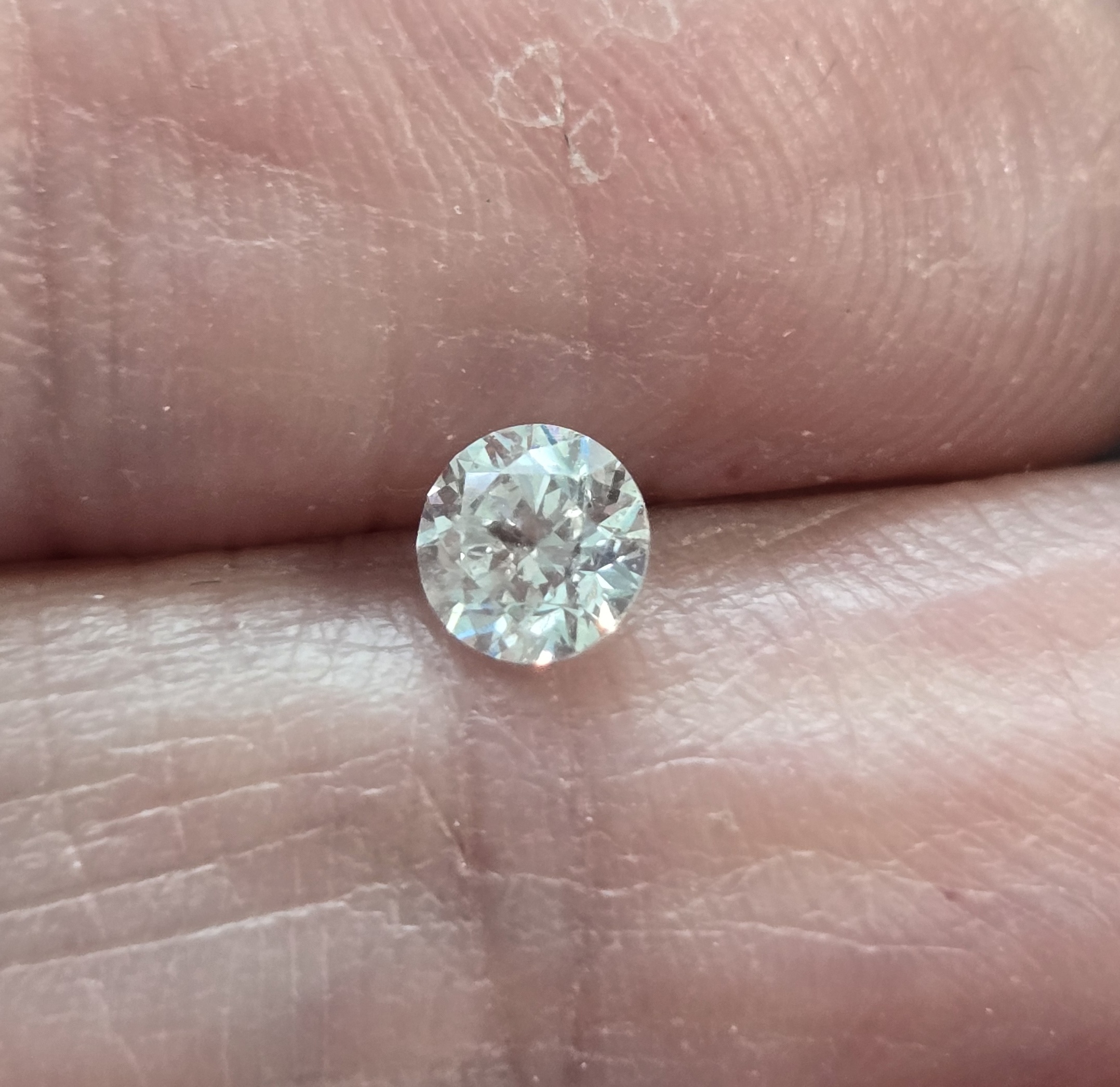 No Reserve .51 ct Natural Diamond Round Cut Loose Gemston