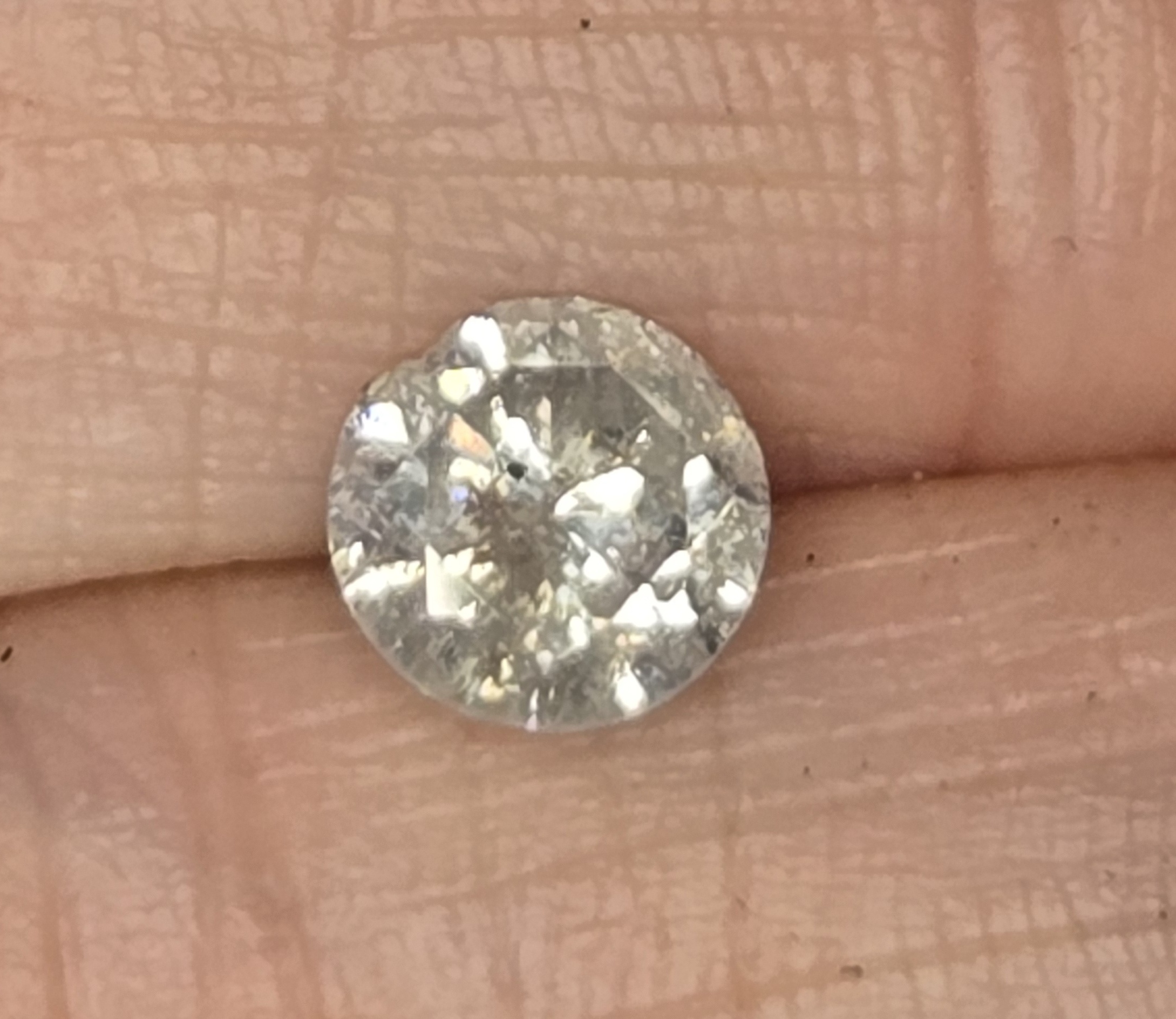 No Reserve .1.37 ct Natural Diamond Round Cut Loose Gemstone