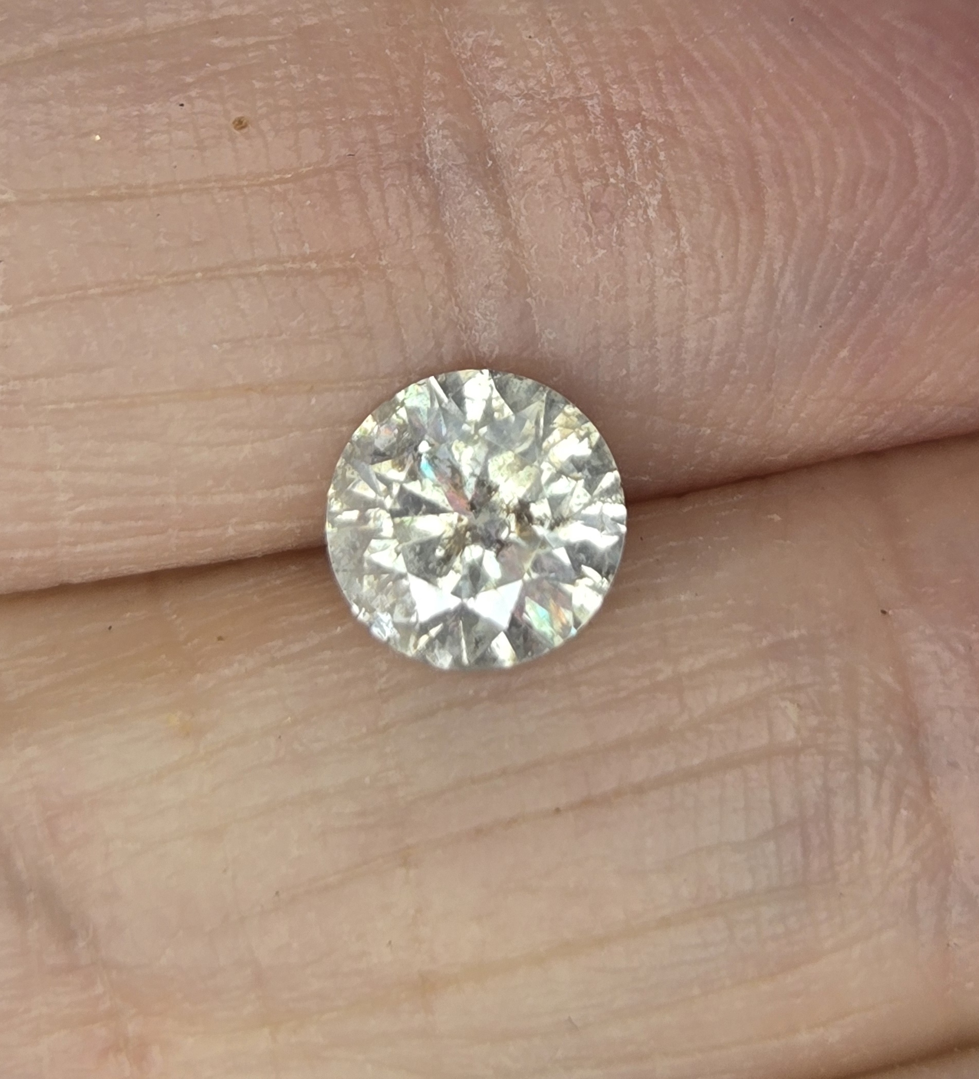 No Reserve .1.00 ct Natural  Diamond Round Cut Loose Gemstone