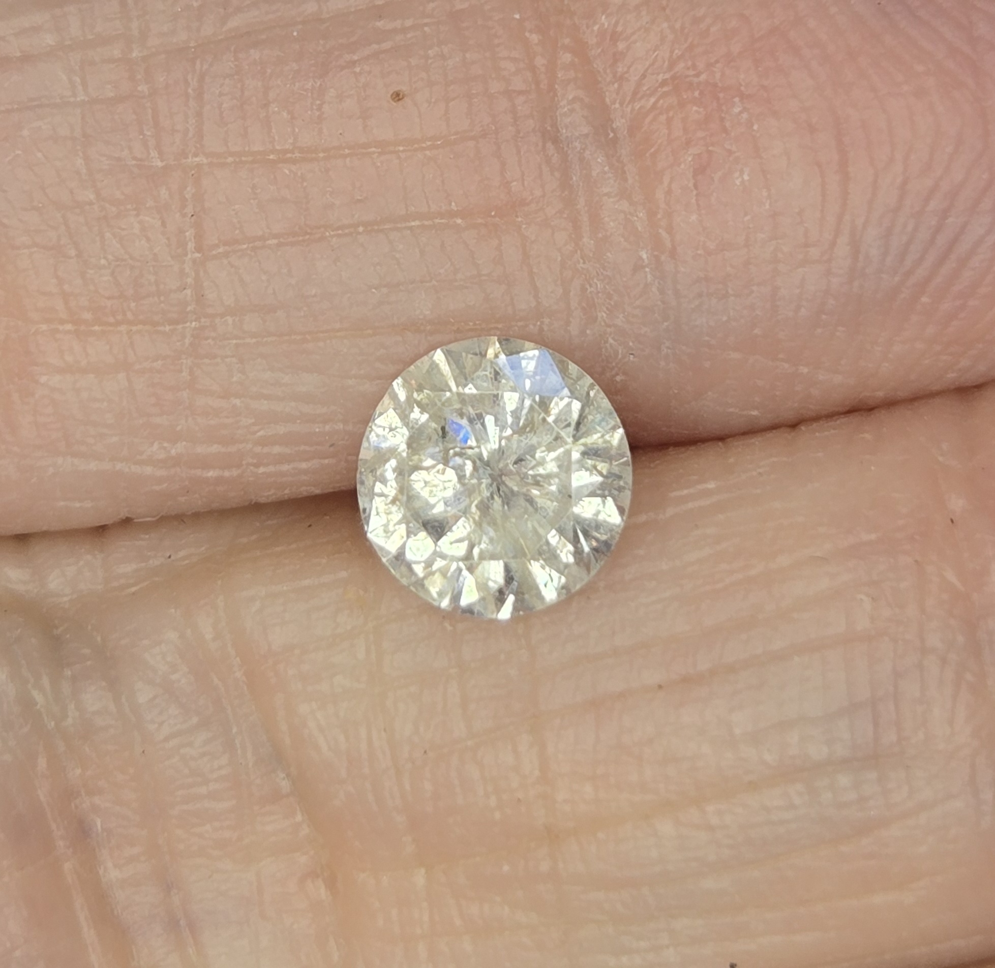 No Reserve ..93 ct Natural  Diamond Round Cut Loose Gemstone