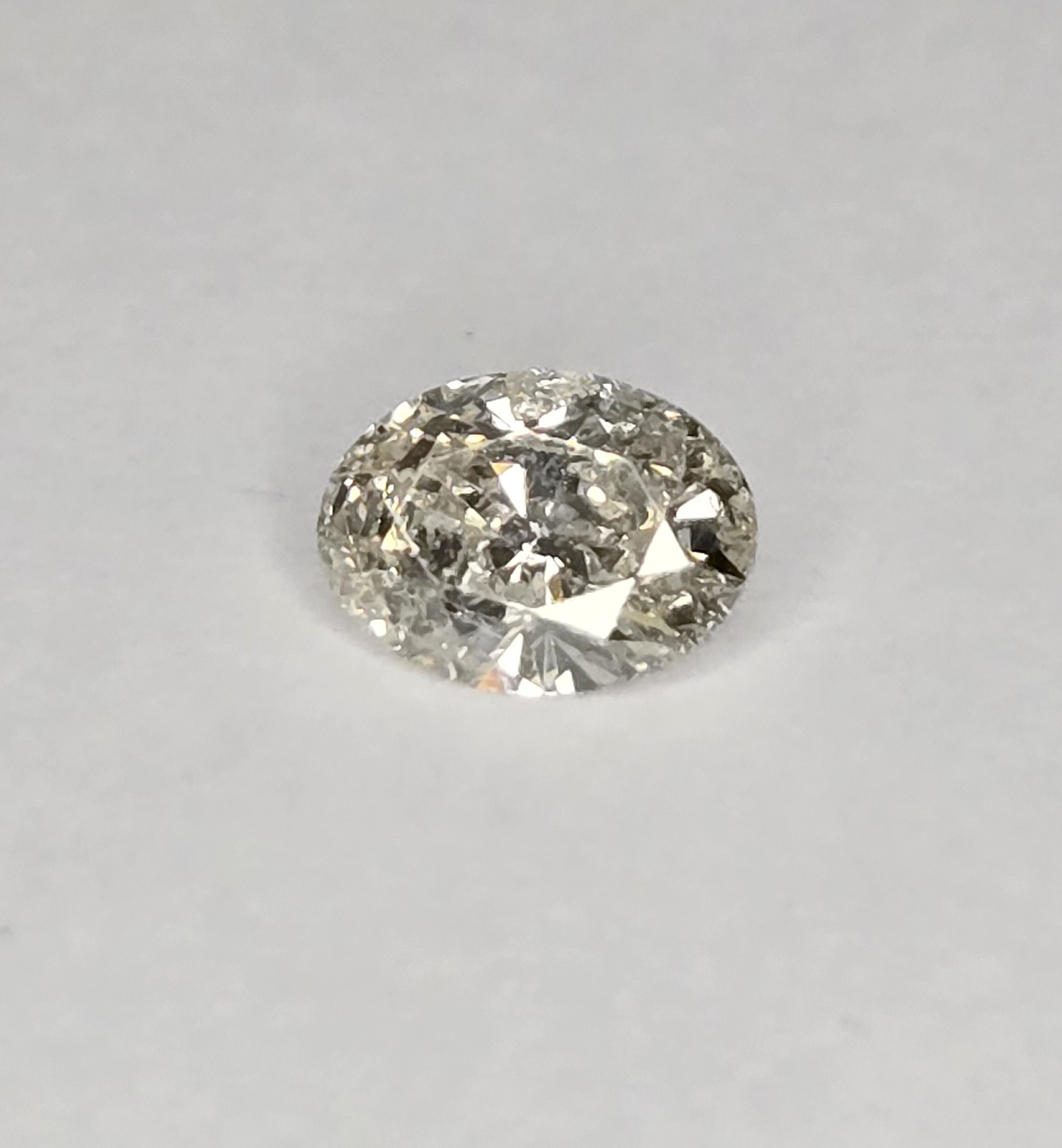 No Reserve ..36 ct Natural  Diamond Oval Cut Loose Gemstone