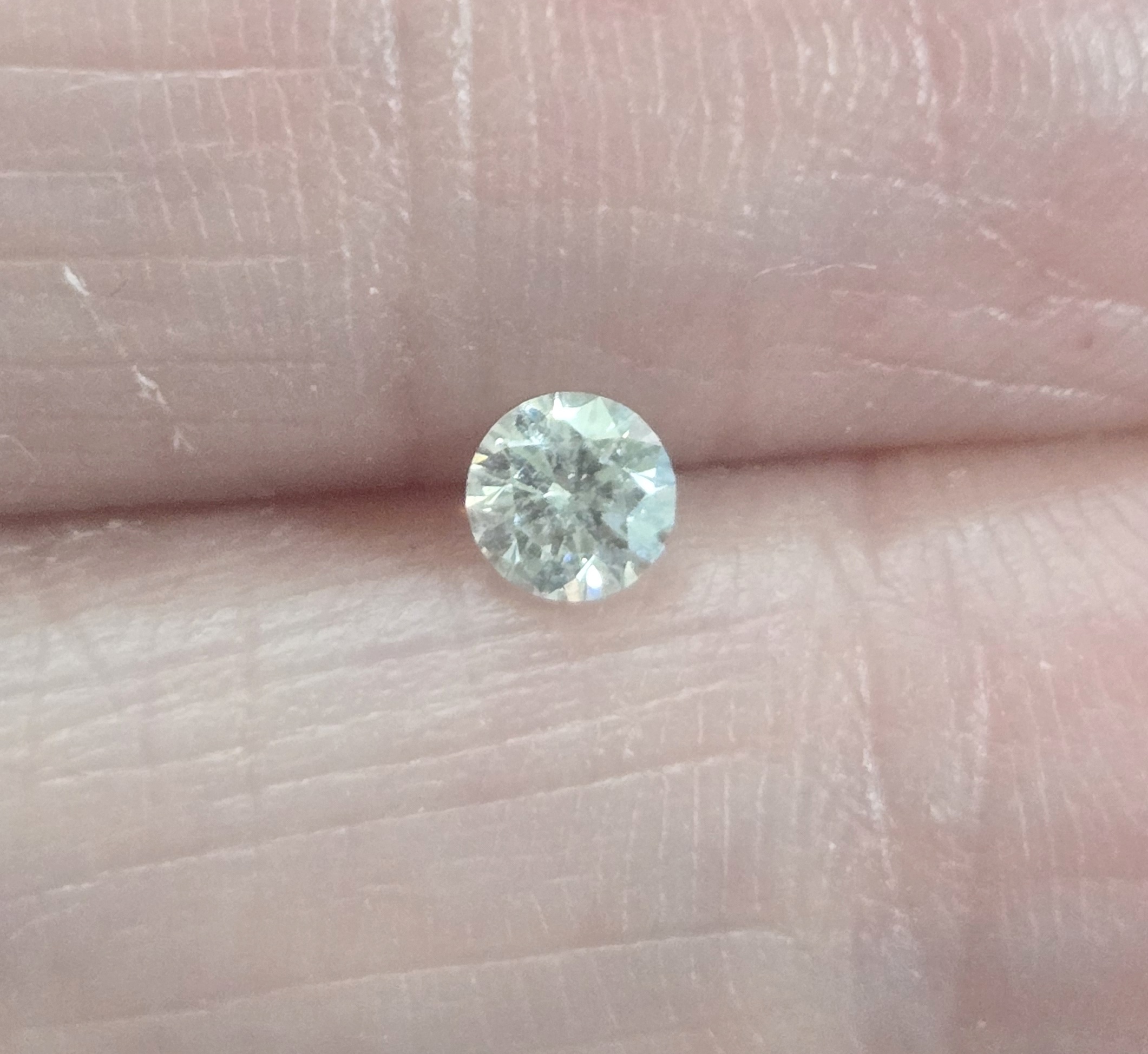 No Reserve .20 ct Natural  Diamond Round Cut Loose Gemstone