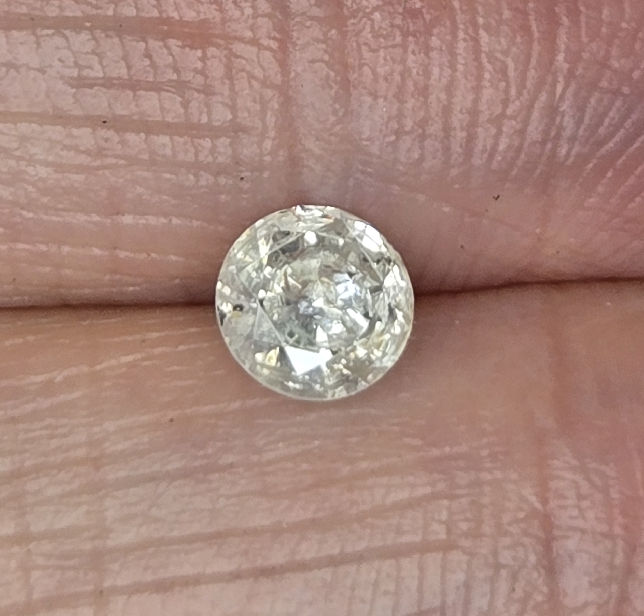 No Reserve  .40 ct Natural Diamond Round Cut Loose Gemstone