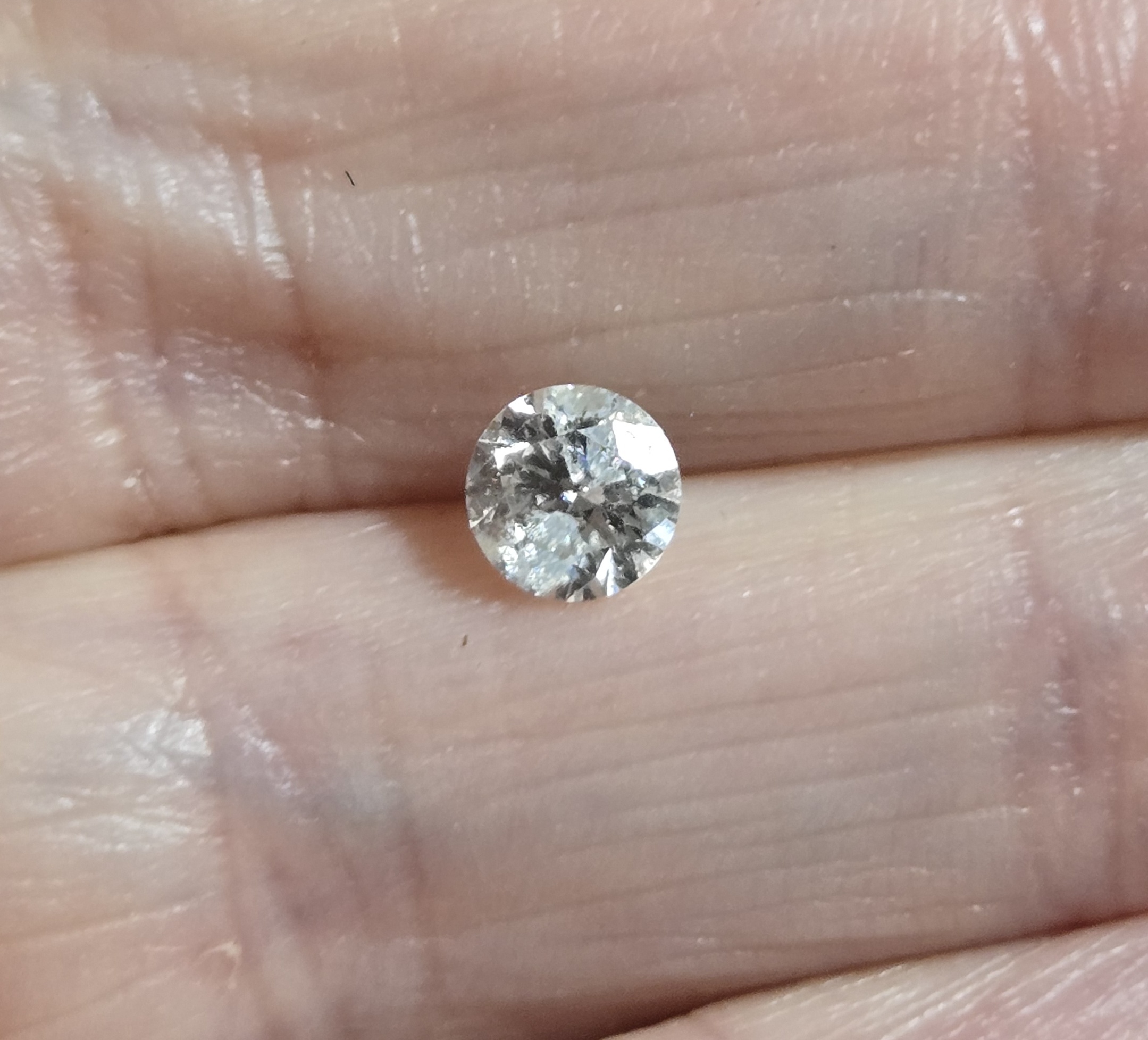 No Reserve .45 ct Natural Diamond Round Cut Loose Gemstone