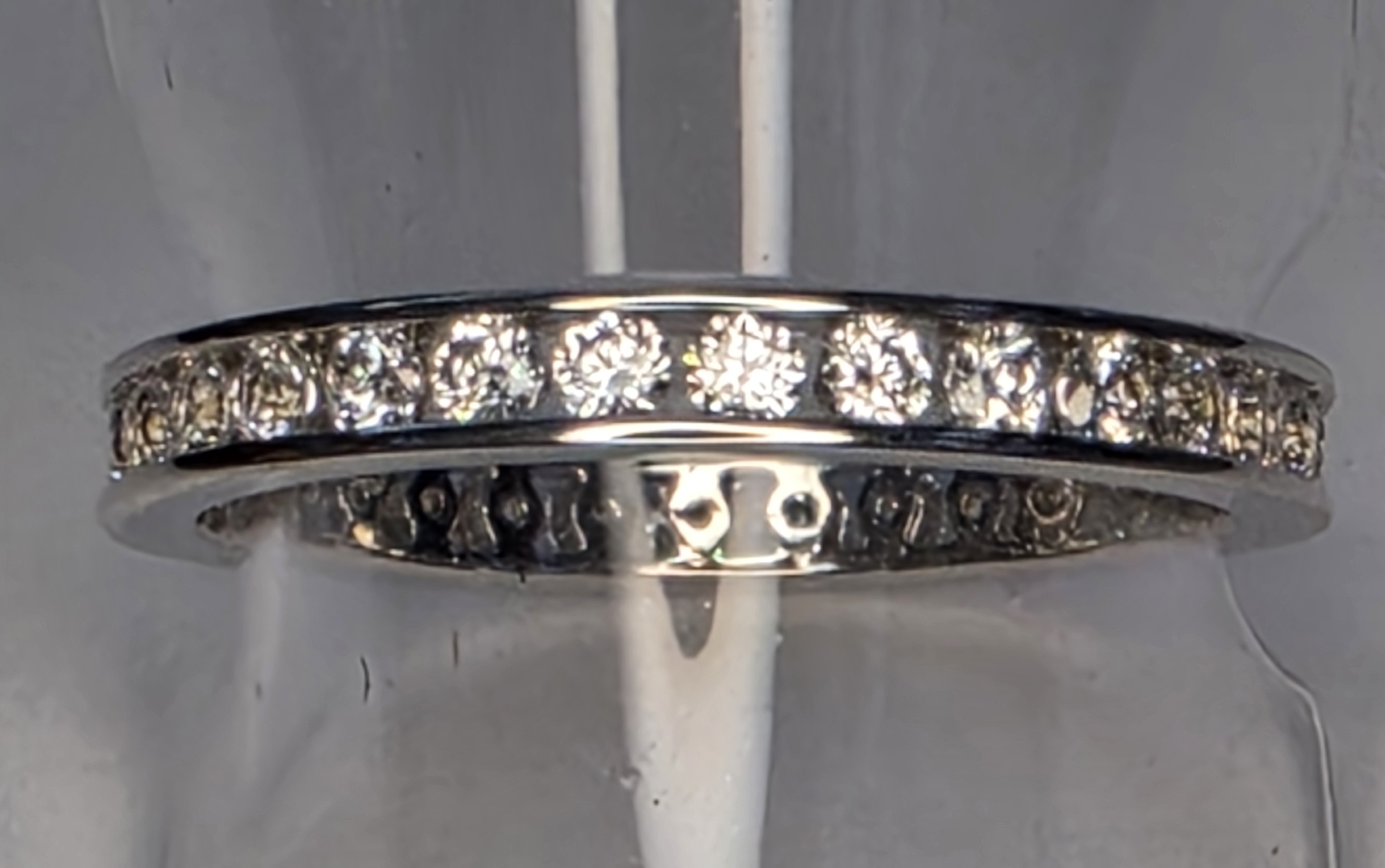 No Reserve .50 ct Diamond Eternity Ring Size 9
