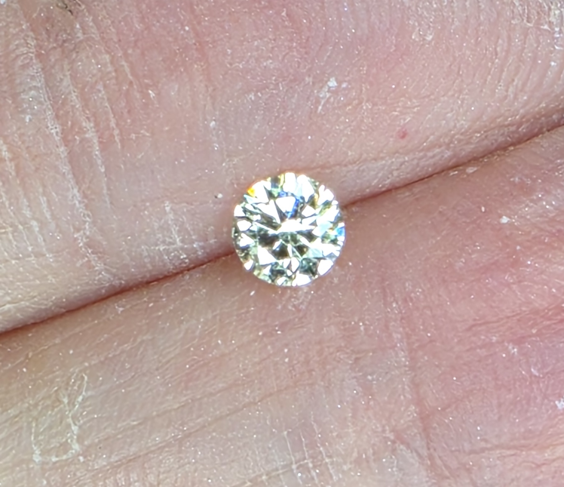 No Reserve VS2 .23 ct Natural Diamond Round Cut Loose Gemstone