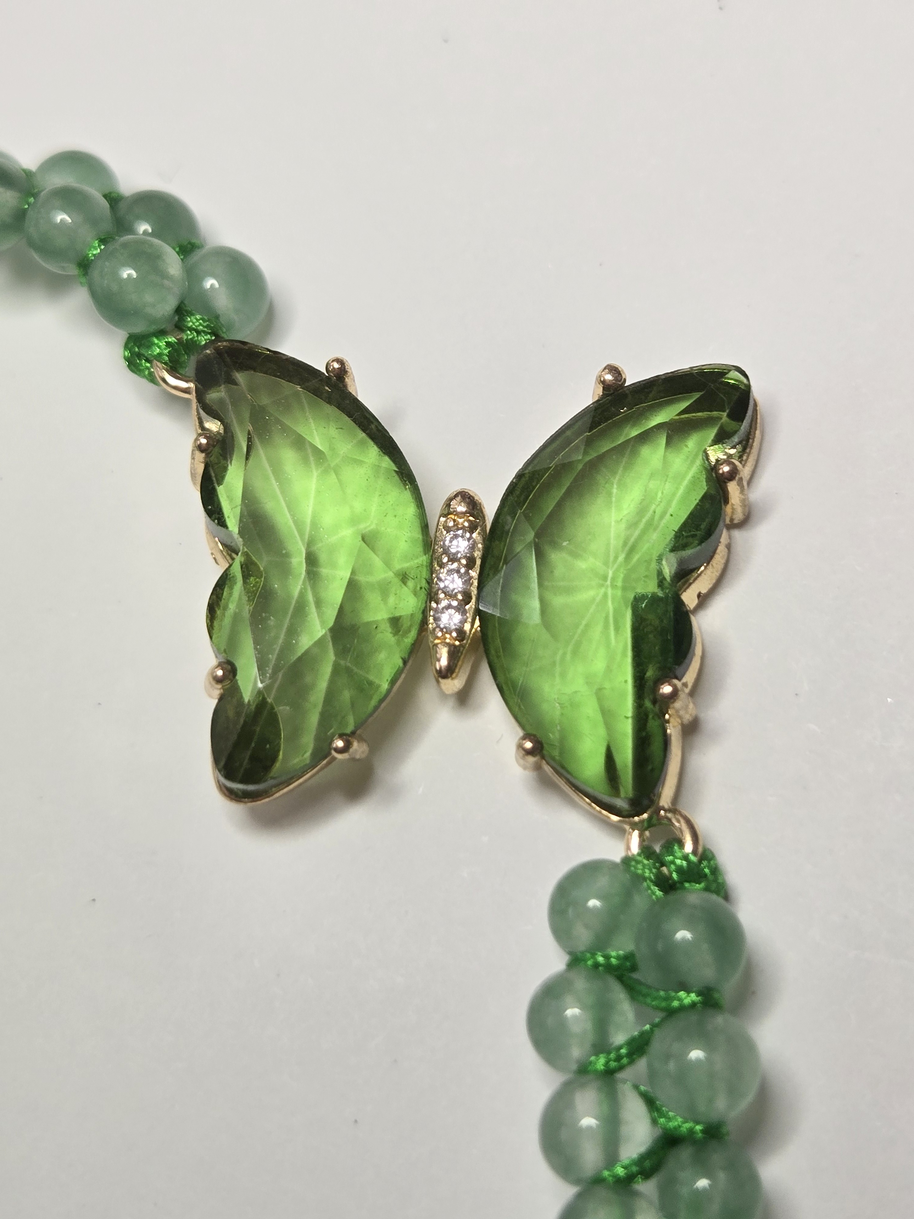 No Reserve Emerald Butterfly Bracelet