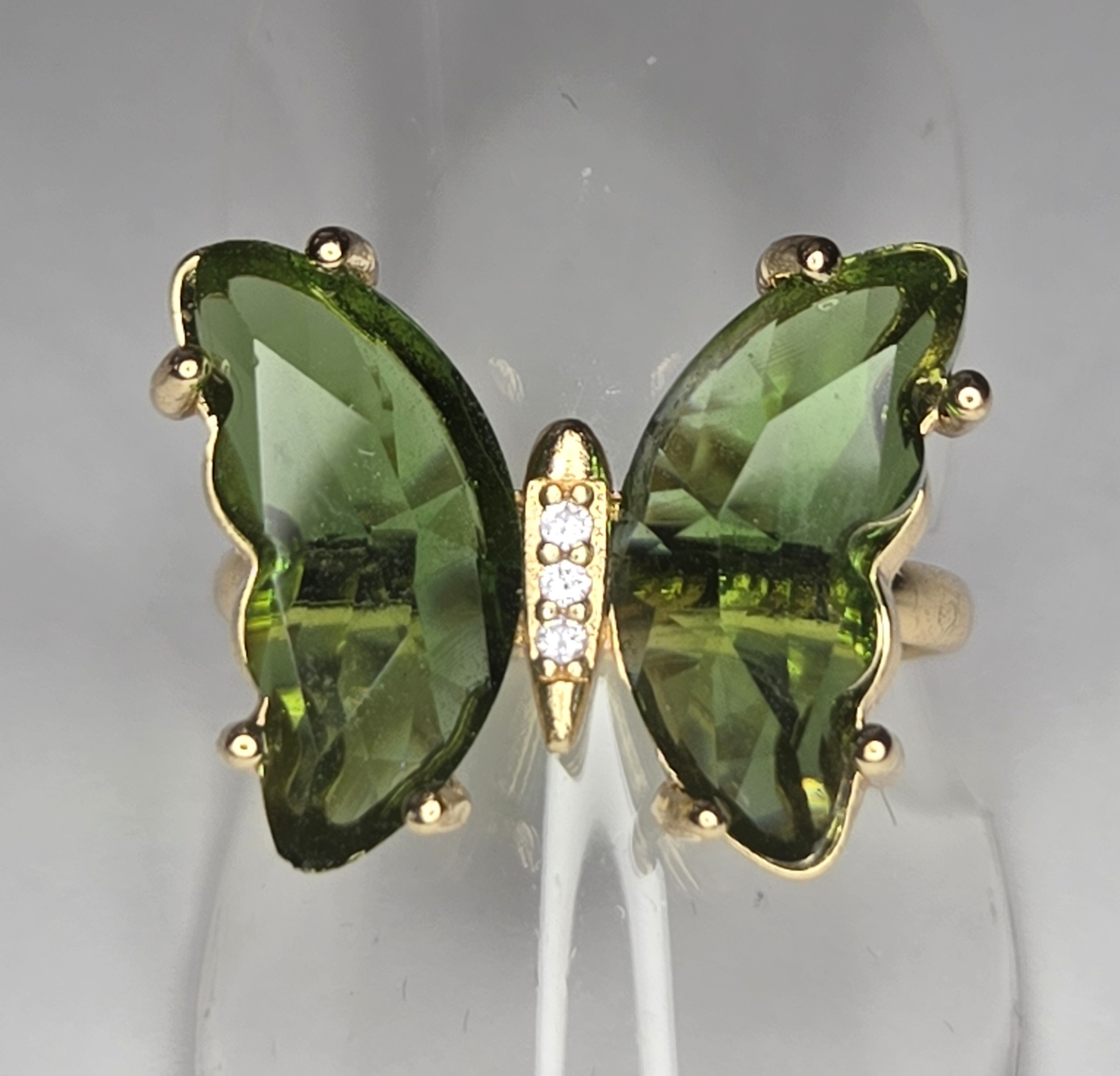 No Reserve Emerald Butterfly Ring