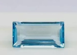 No Reserve Natural Blue Topaz Baguete Cut Loose Gemstone