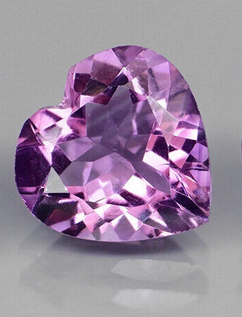 No Reserve Natural Amethyst Heart Cut Loose Gemstone