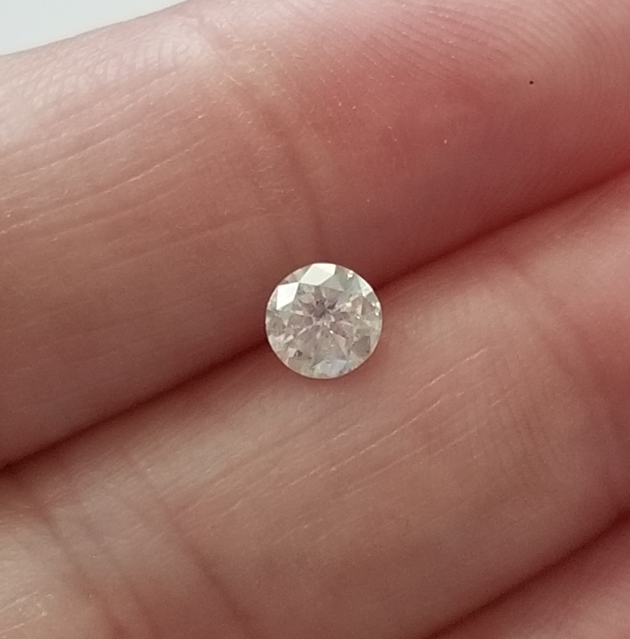 No Reserve ..24 ct Natural  Diamond Round Cut Loose Gemstone