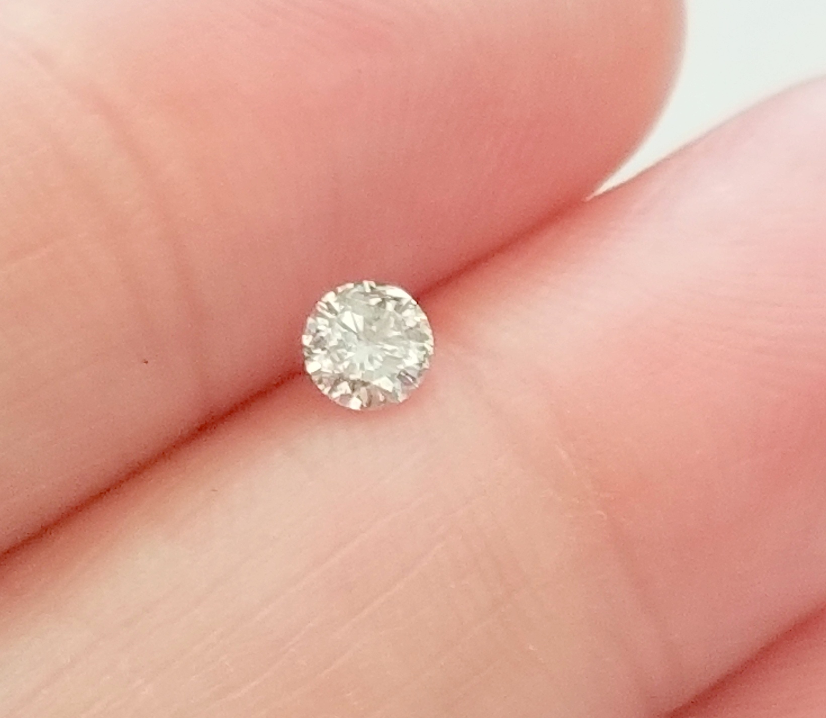 No Reserve ..36 ct Natural  Diamond Round Cut Loose Gemstone