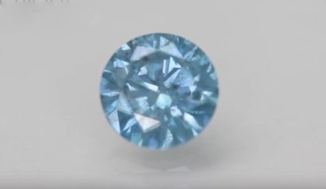CERTIFIED 1.24 ct Natural Blue Diamond Round Brilliant Cut Loose Gemstone