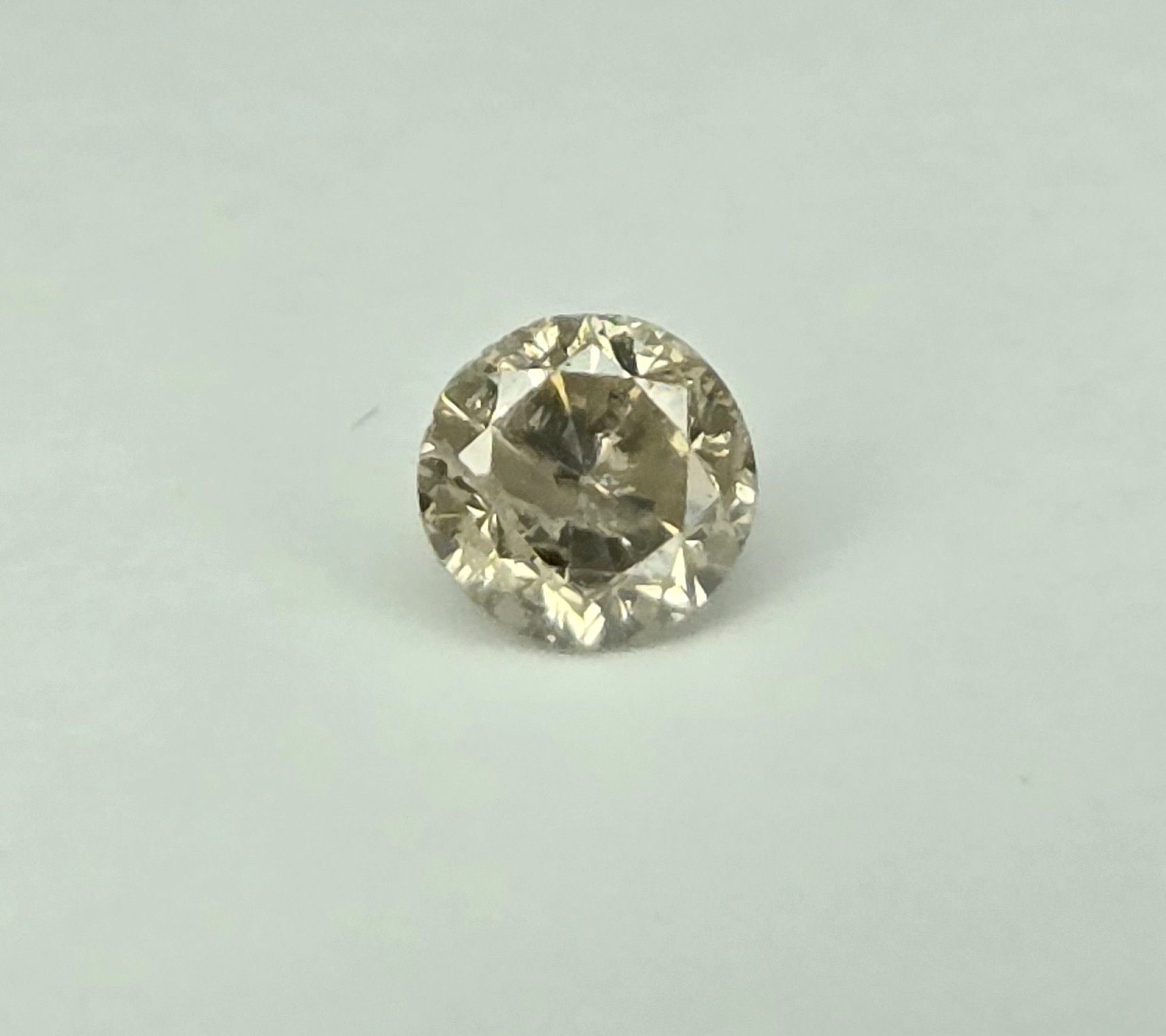 No Reserve .46 ct Natural Diamond Round Cut Loose Gemstone