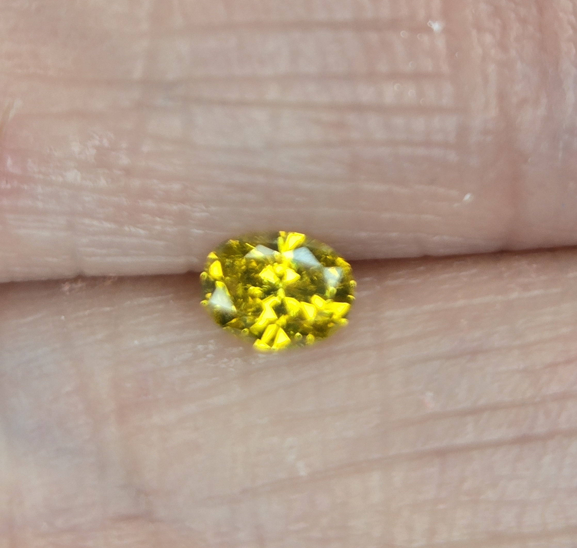 No Reserve  VS2 .21 ct Natural Yellow Diamond Oval Cut Loose Gemstone