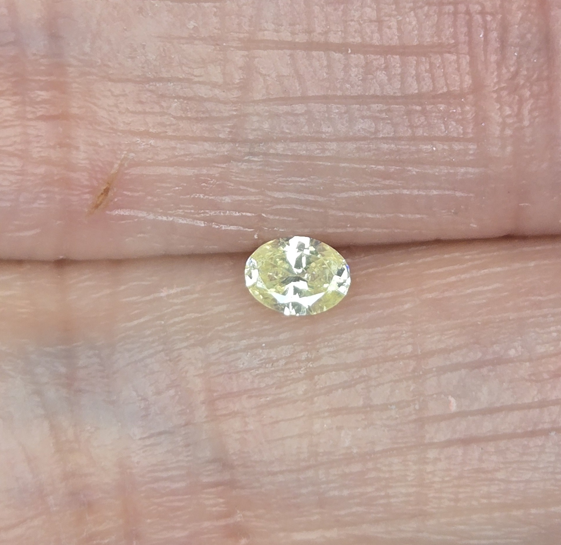 No Reserve .11 ct Natural Diamond Oval Cut Loose Gemstone