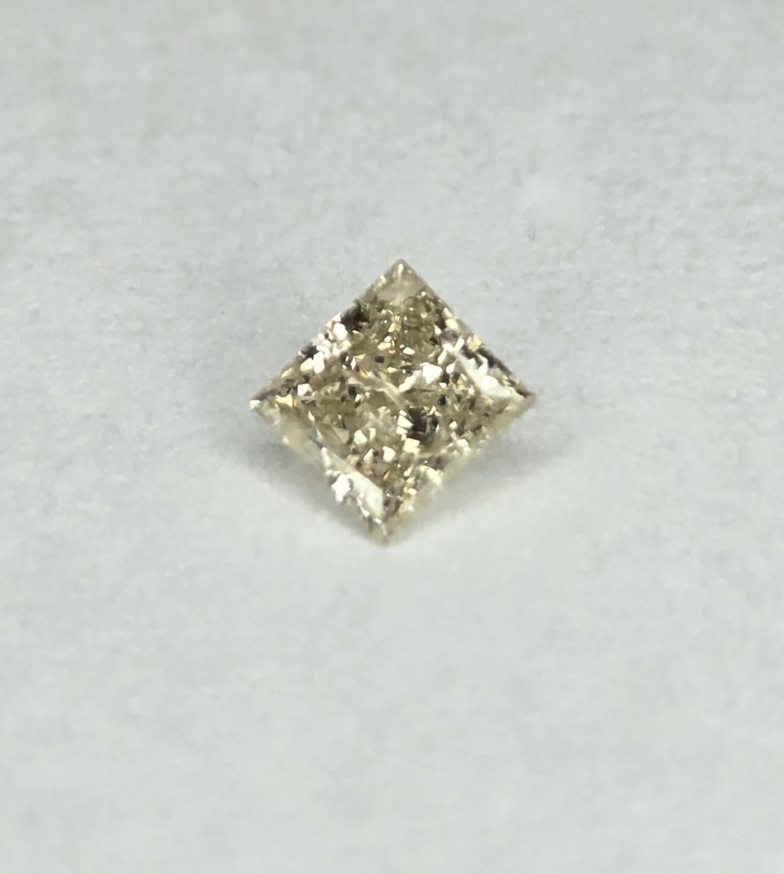 No Reserve .19 ct Natural Diamond Princess Cut Loose Gemstone