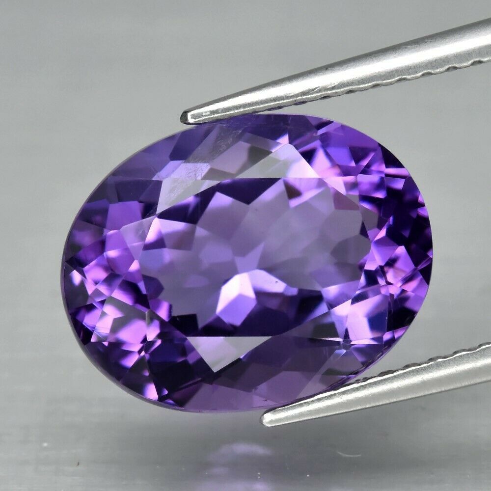 No Reserve  VVS Natural Amethyst Oval Cut Loose Gemstone