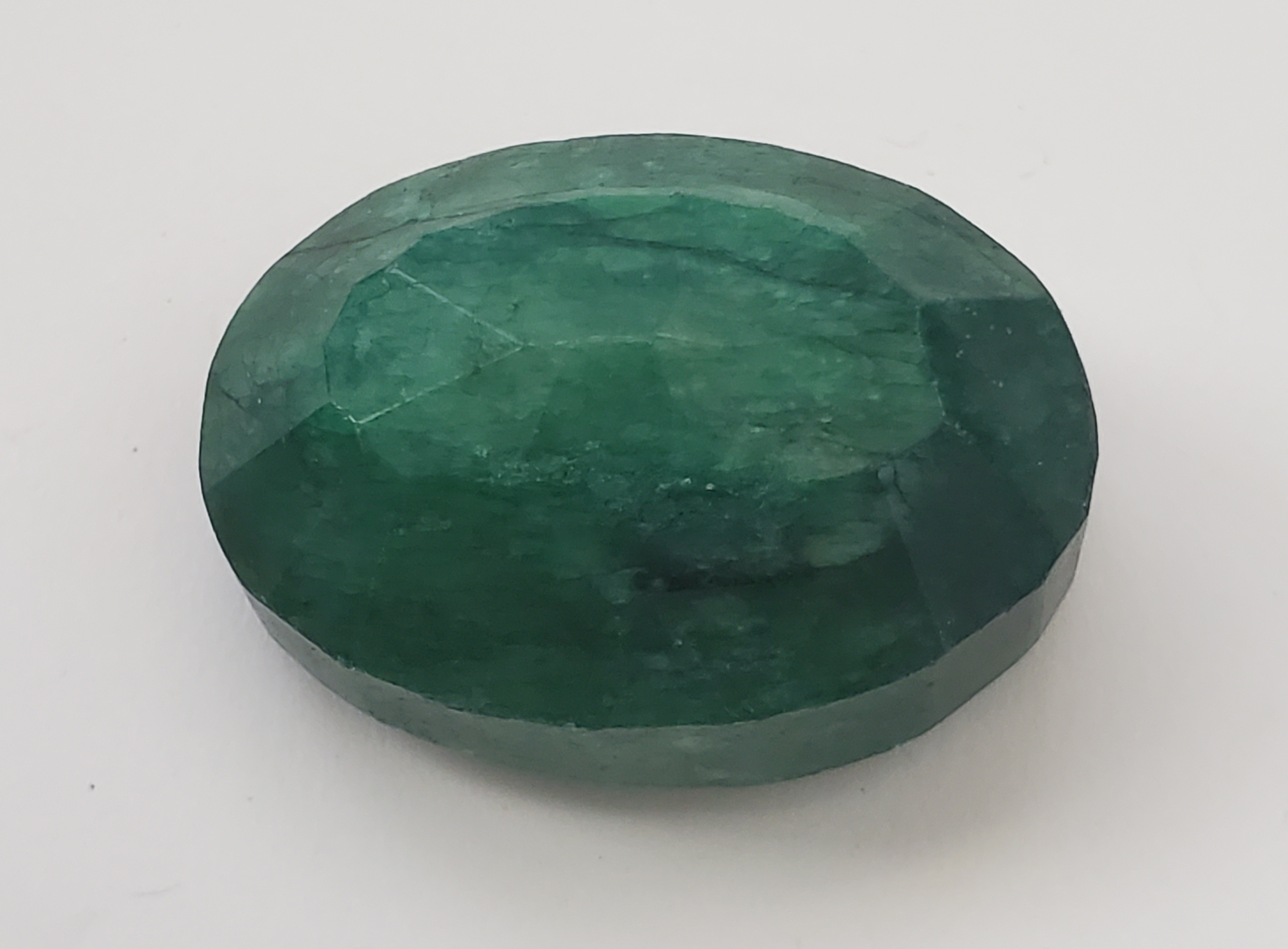 19.43 ct Natural Emerald Oval Cut Loose Gemstone Property Room