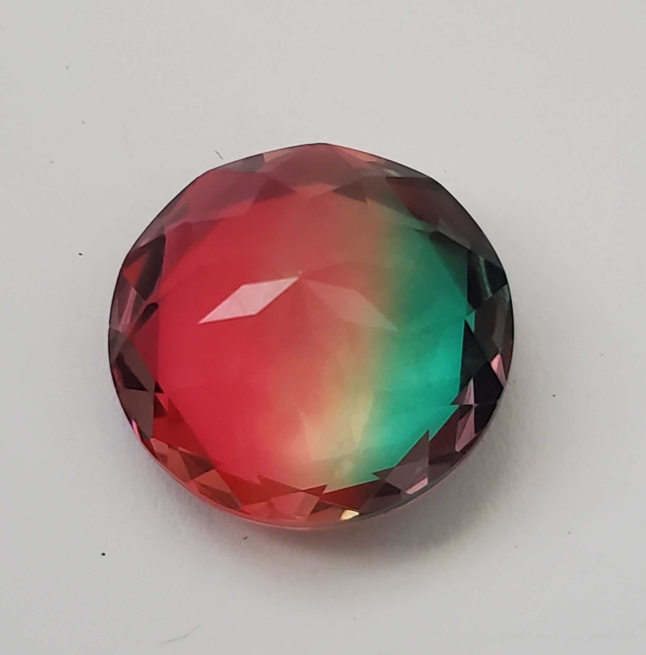 9.12 ct Natural BI Color Quartz Round Cut Gemstone Property Room