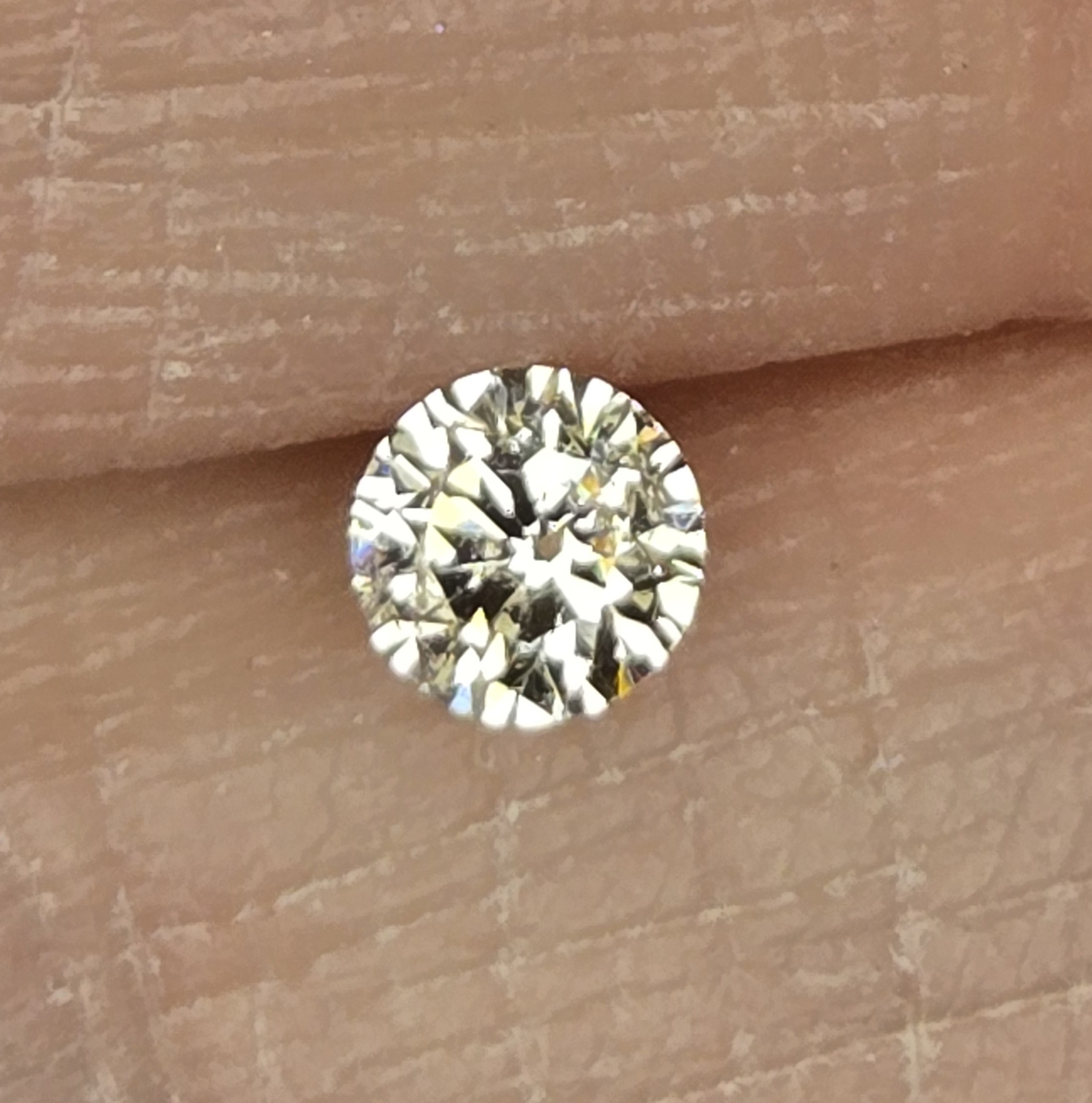 No Reserve .61 ct Natural  Diamond Pear Cut Loose Gemstone