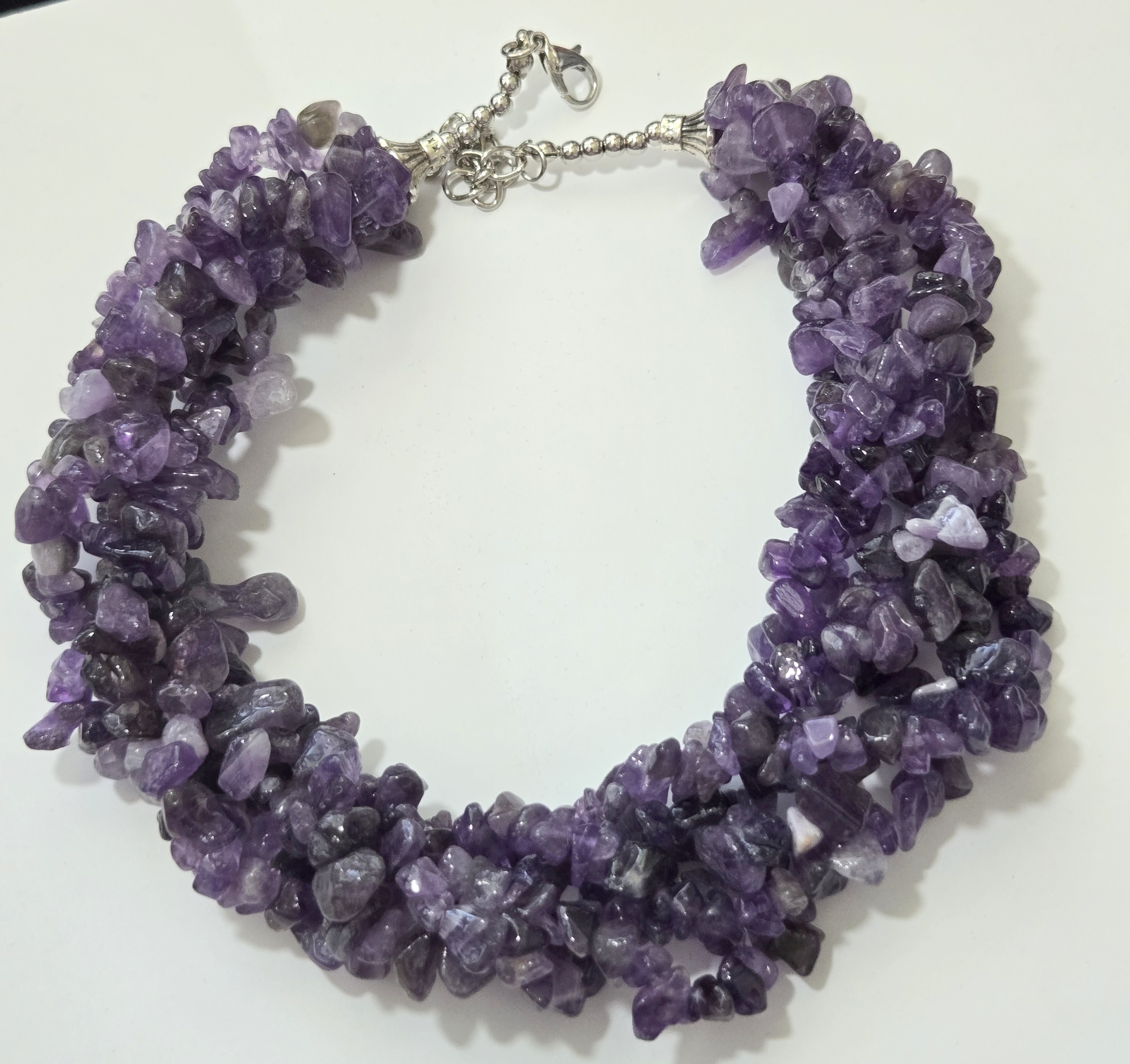 No Reserve 819:05 cttw Natural Amethyst Necklace                                                                                                                                                                                                                