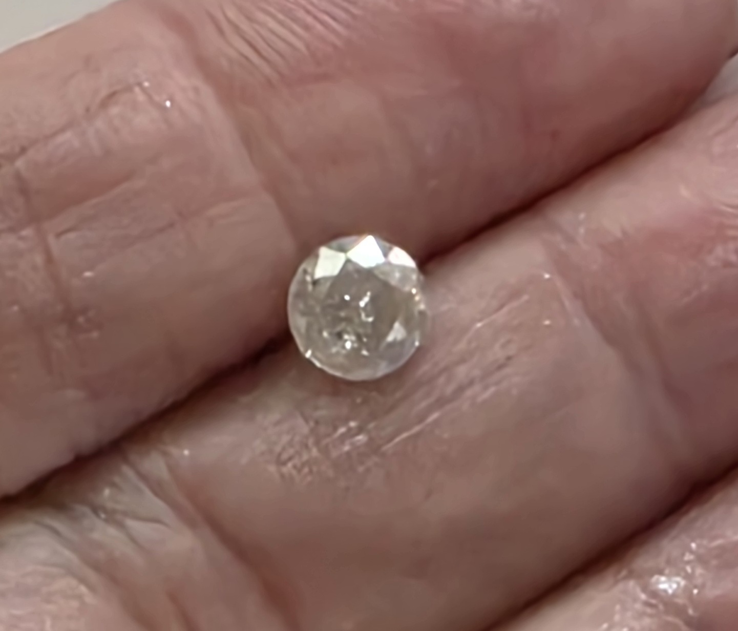 No Reserve  .73 ct Natural Diamond Round Cut Loose Gemstone