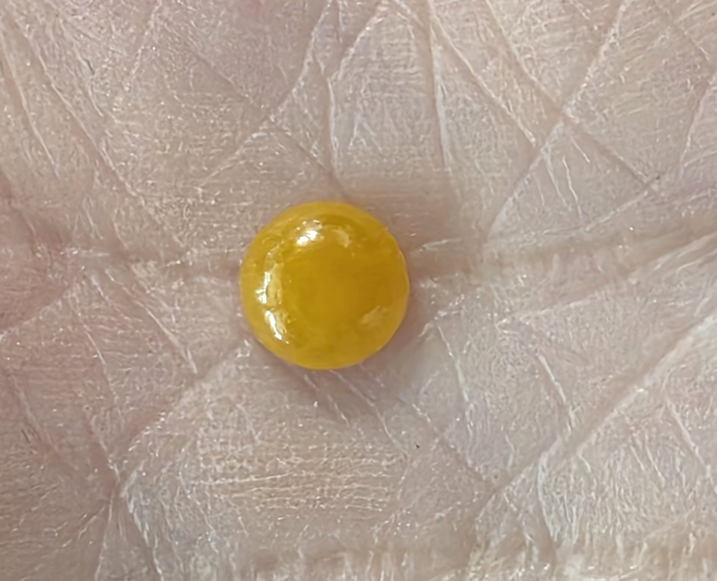 No Reserve Natural Honey Jade Round Cut Loose Gemstone