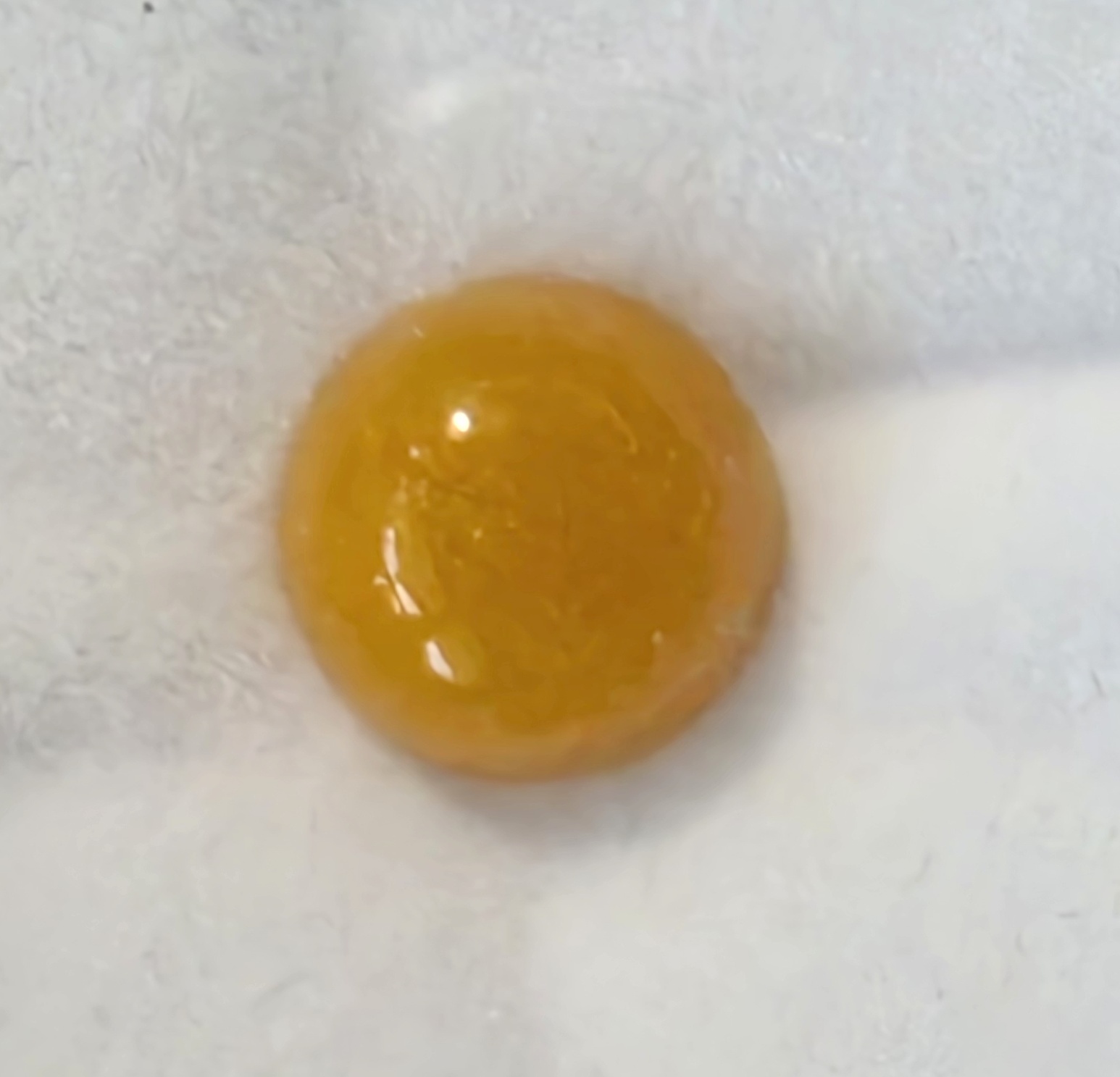 No Reserve 4.75 ct Natural Honey Jade Round Cut Loose Gemstone