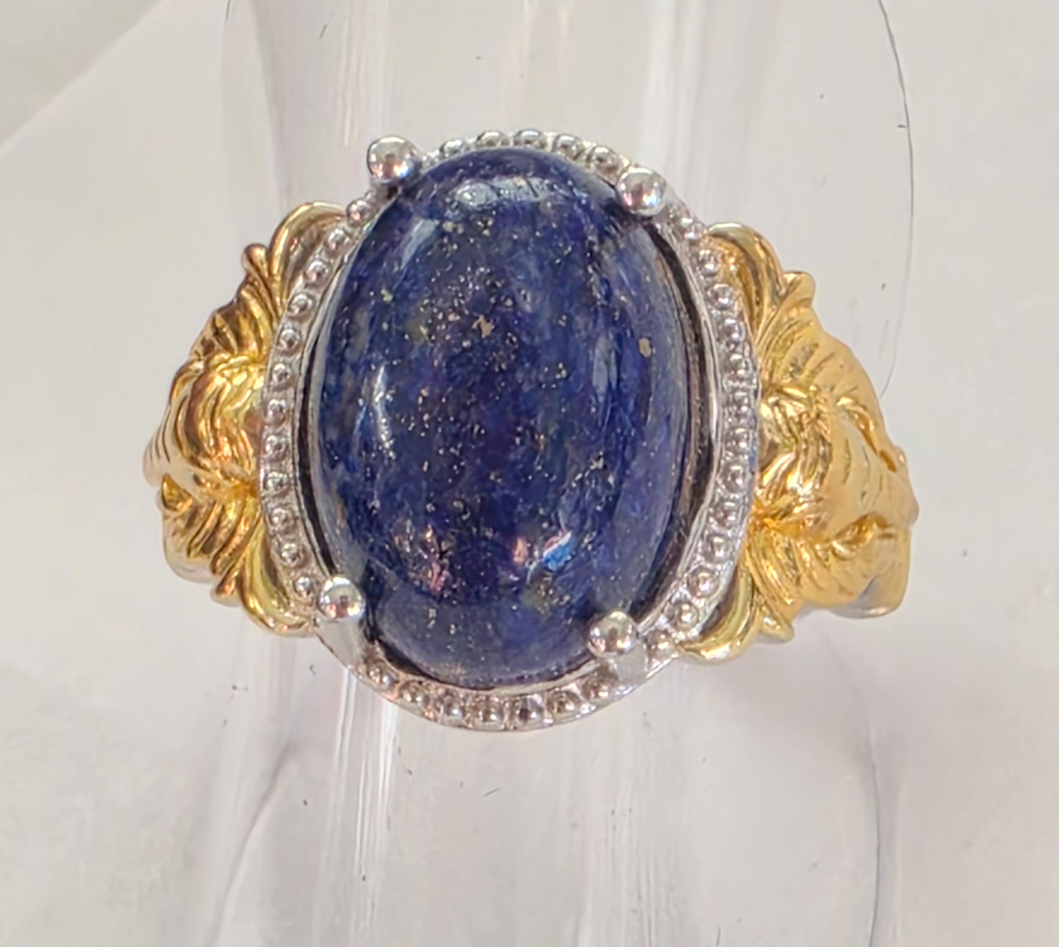 No Reserve Natural Lapis Lazuli Ring Size 8