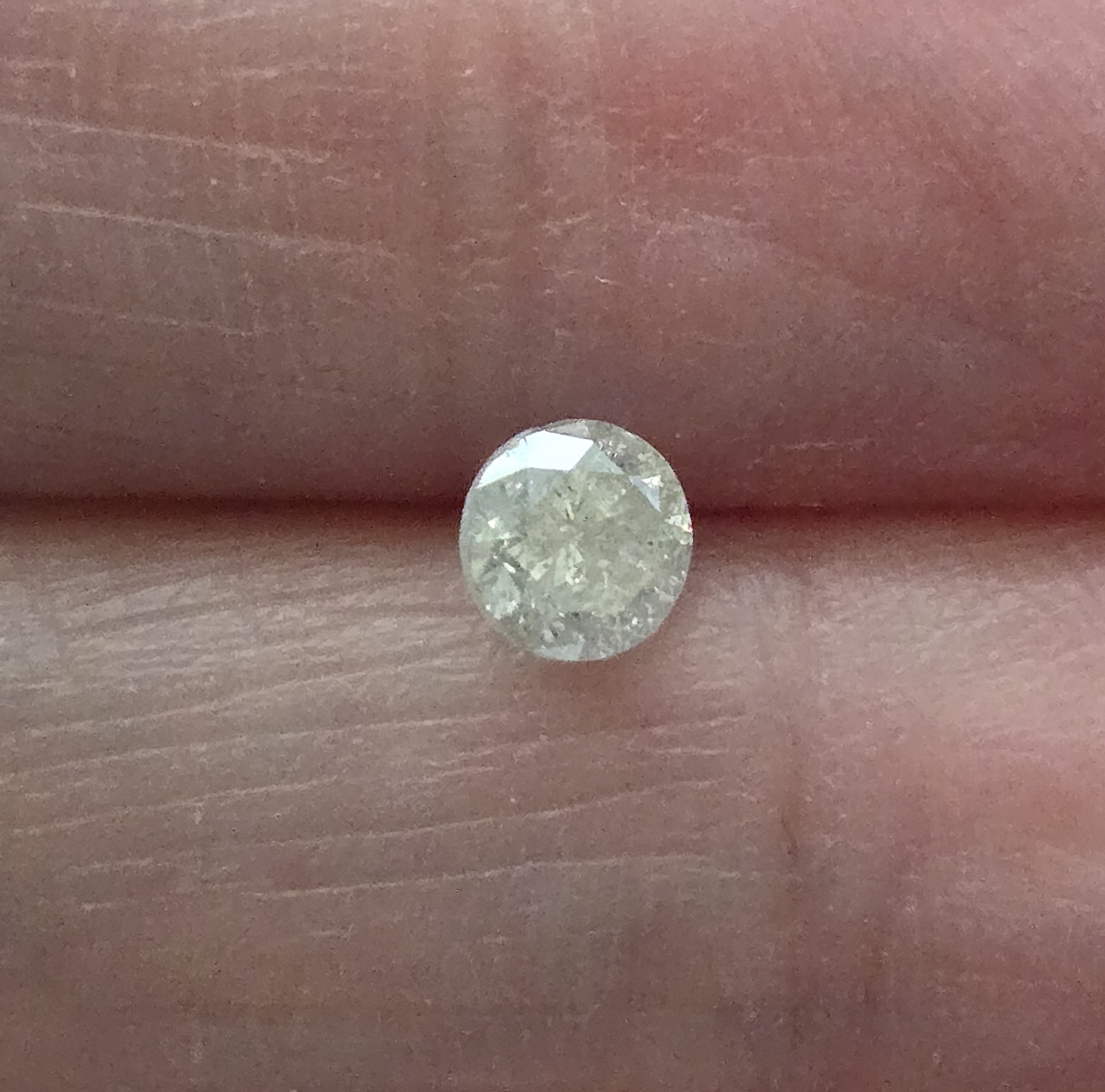 No Reserve .23 ct Natural Diamond Round Cut Loose Gemstone