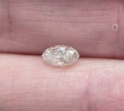 No Reserve .36 ct Natural  Diamond Marquise Cut Loose Gemstone