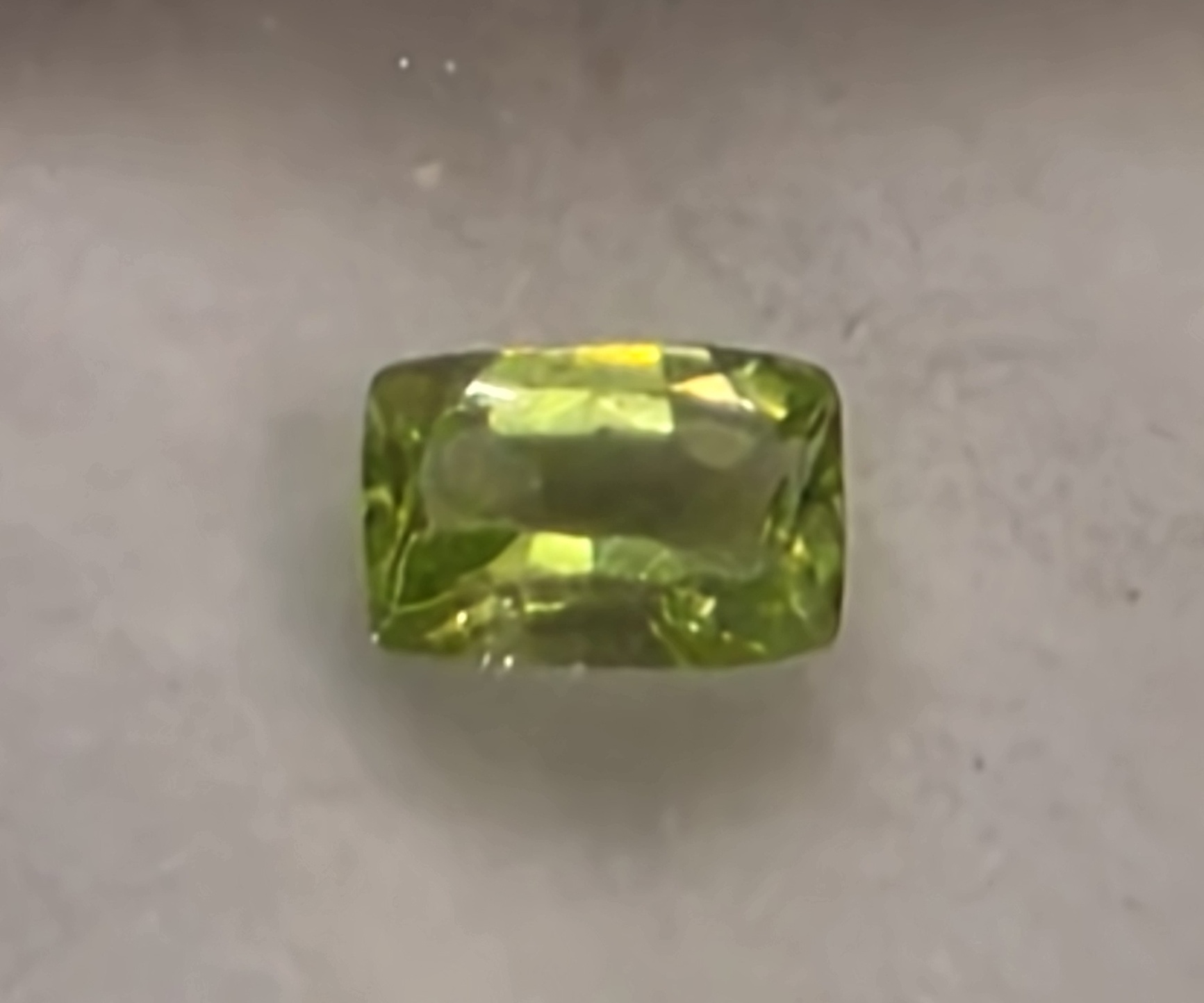 No Reservet Natural Peridot Cushion Cut Loose Gemstone